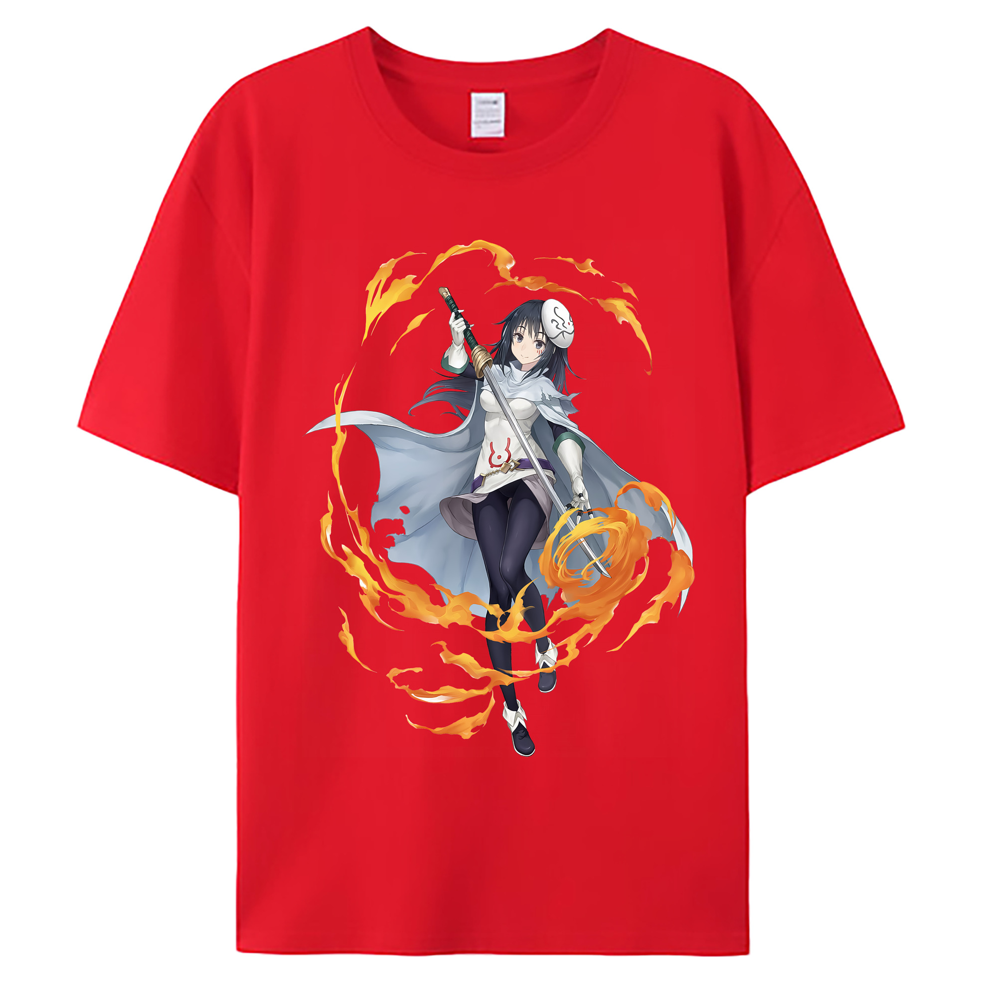 （画像用） 転スラ Regarding Reincarnated to Slime 綿100％ メンズ半袖Tシャツ｜肌触りやわらか＆通気性