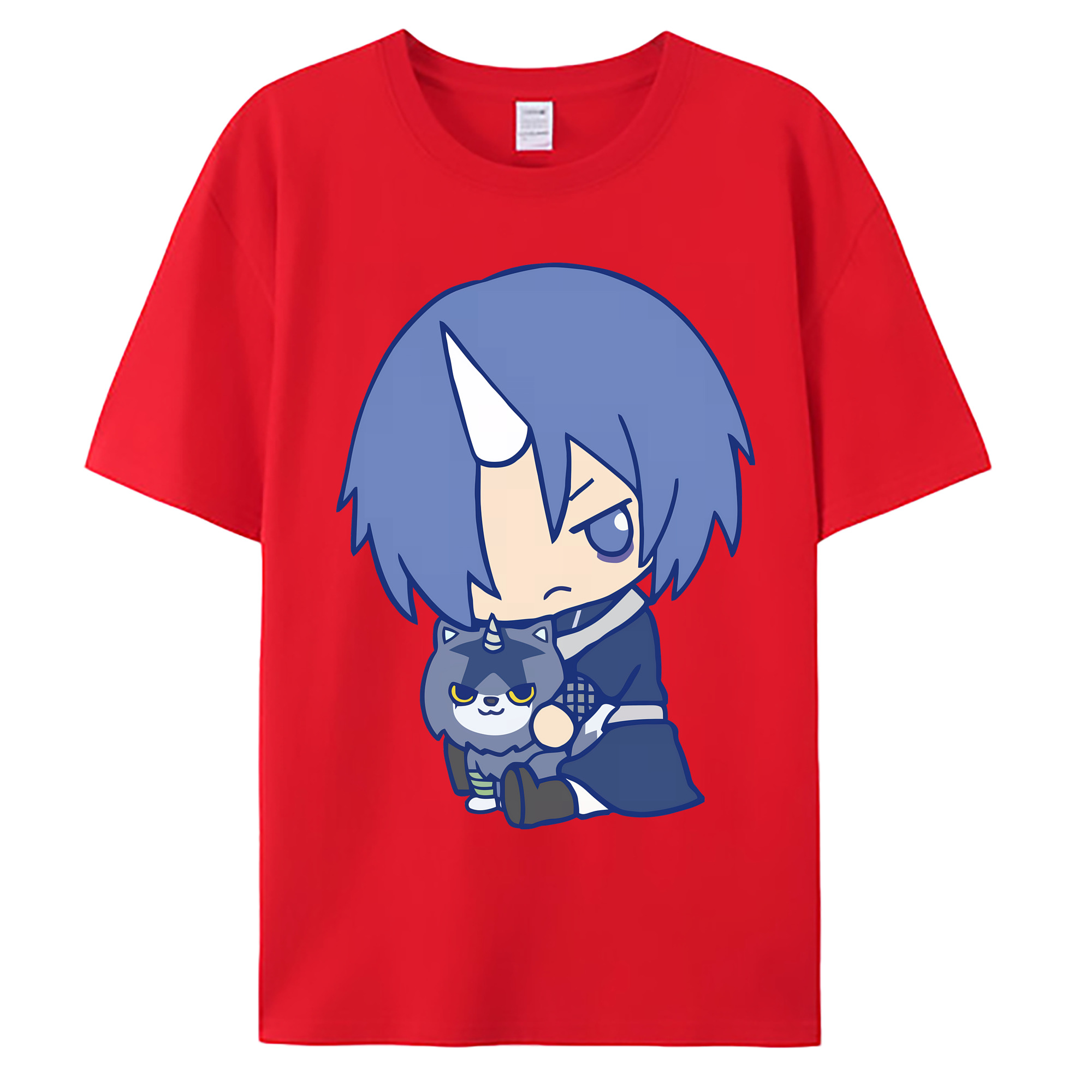 （画像用） 転スラ Regarding Reincarnated to Slime 綿100％ メンズ半袖Tシャツ｜肌触りやわらか＆通気性