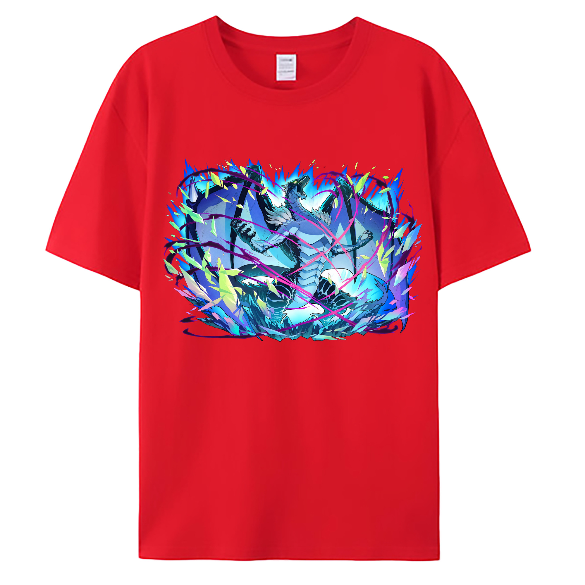 （画像用） 転スラ Regarding Reincarnated to Slime 綿100％ メンズ半袖Tシャツ｜肌触りやわらか＆通気性
