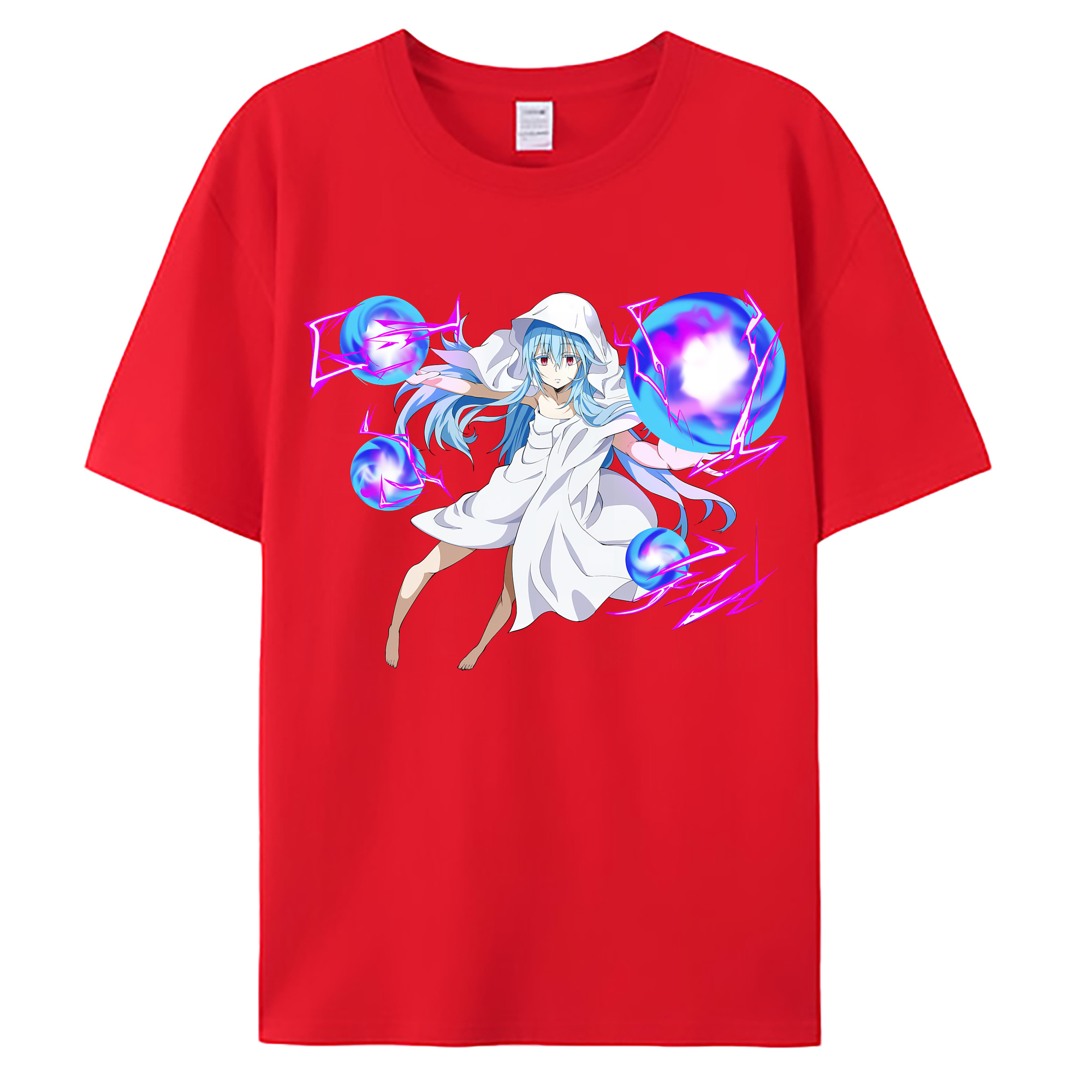 （画像用） 転スラ Regarding Reincarnated to Slime 綿100％ メンズ半袖Tシャツ｜肌触りやわらか＆通気性