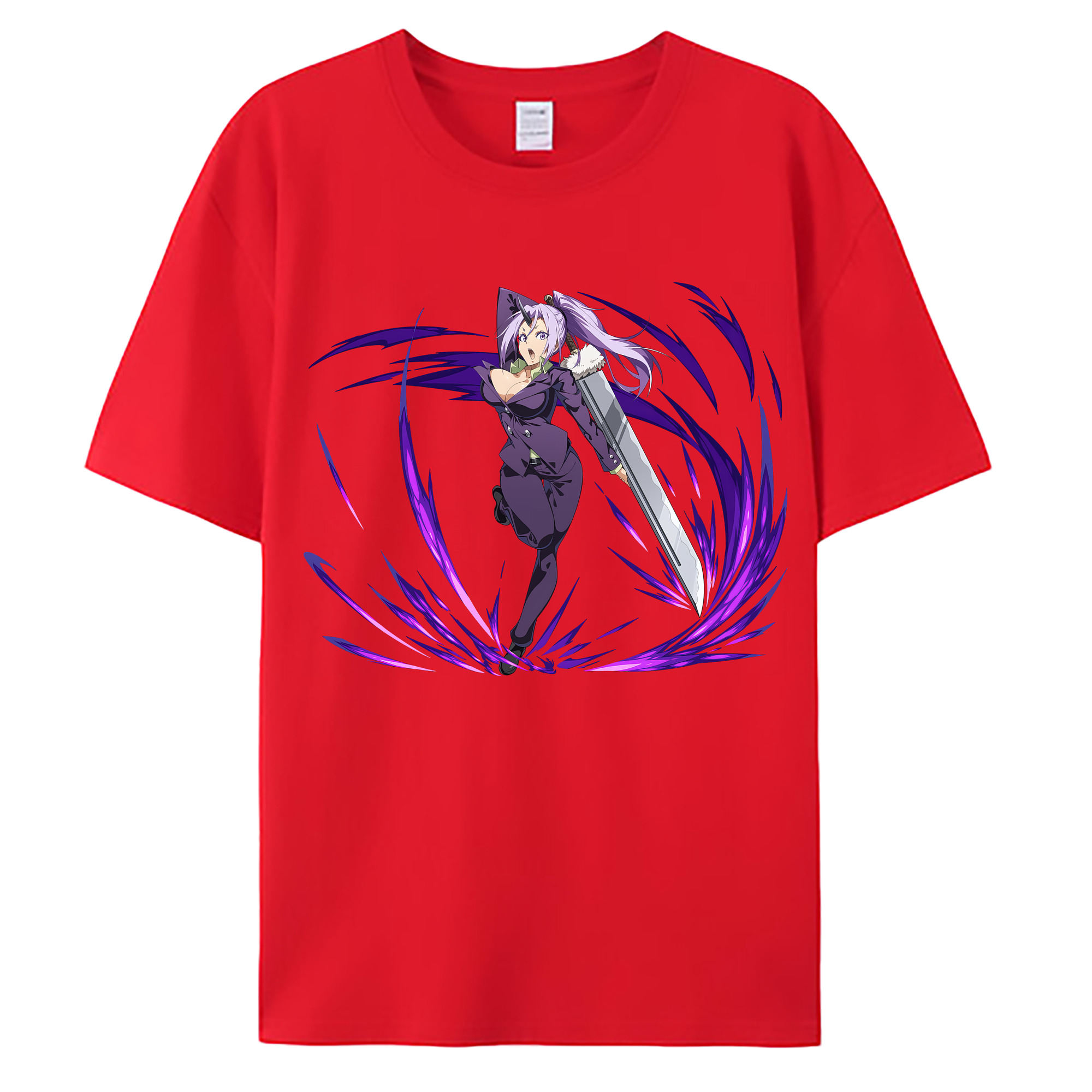 （画像用） 転スラ Regarding Reincarnated to Slime 綿100％ メンズ半袖Tシャツ｜肌触りやわらか＆通気性