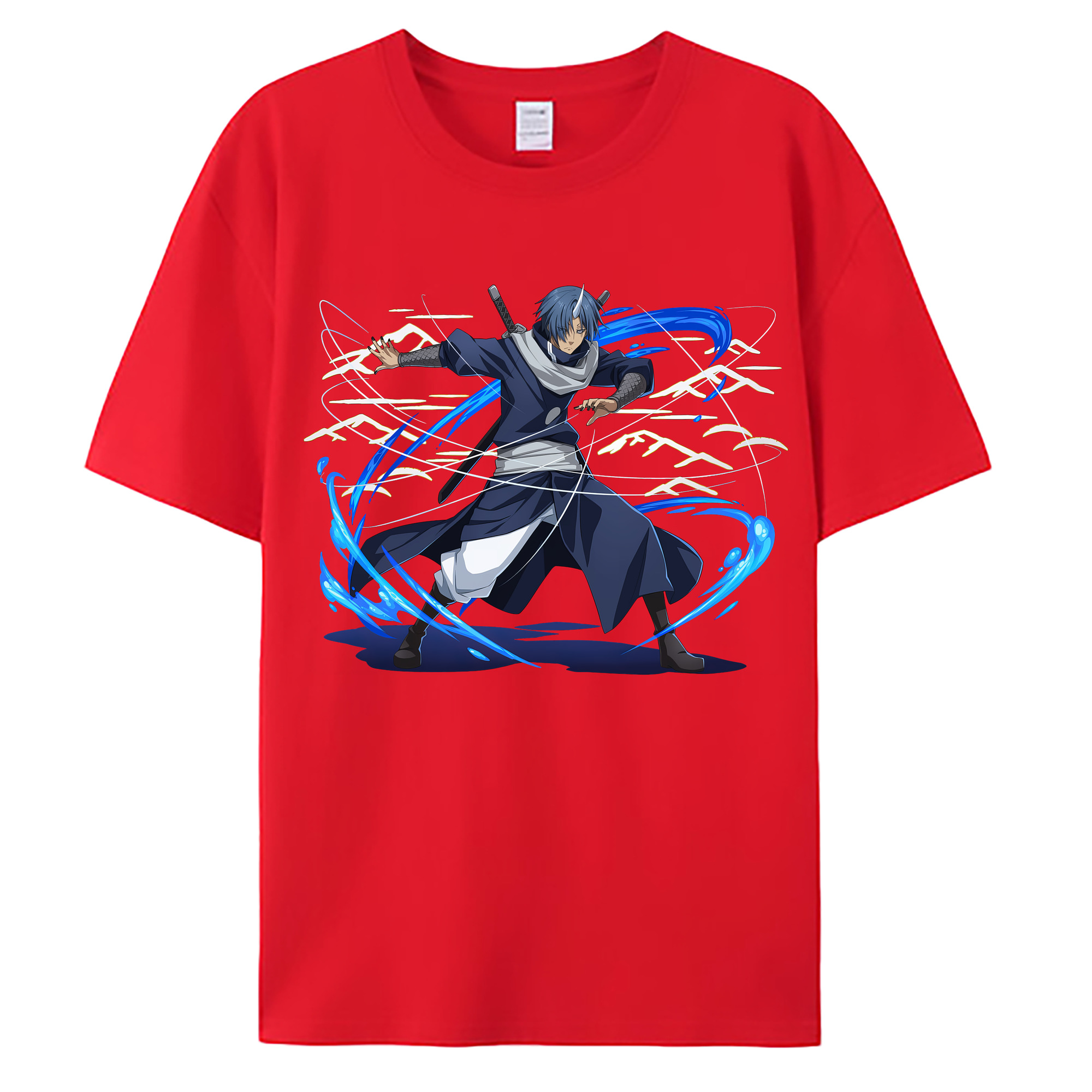 （画像用） 転スラ Regarding Reincarnated to Slime 綿100％ メンズ半袖Tシャツ｜肌触りやわらか＆通気性