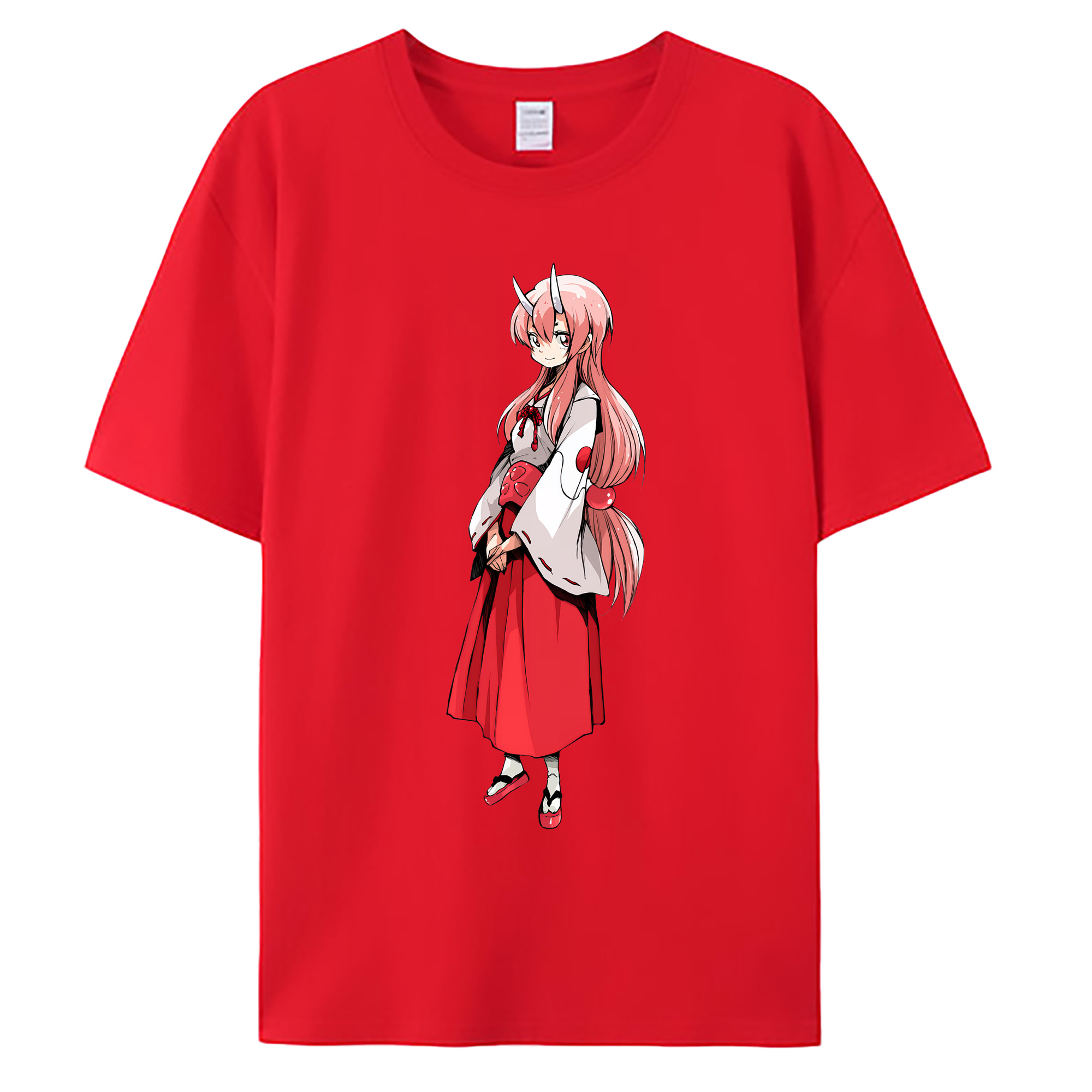 （画像用） 転スラ Regarding Reincarnated to Slime 綿100％ メンズ半袖Tシャツ｜肌触りやわらか＆通気性