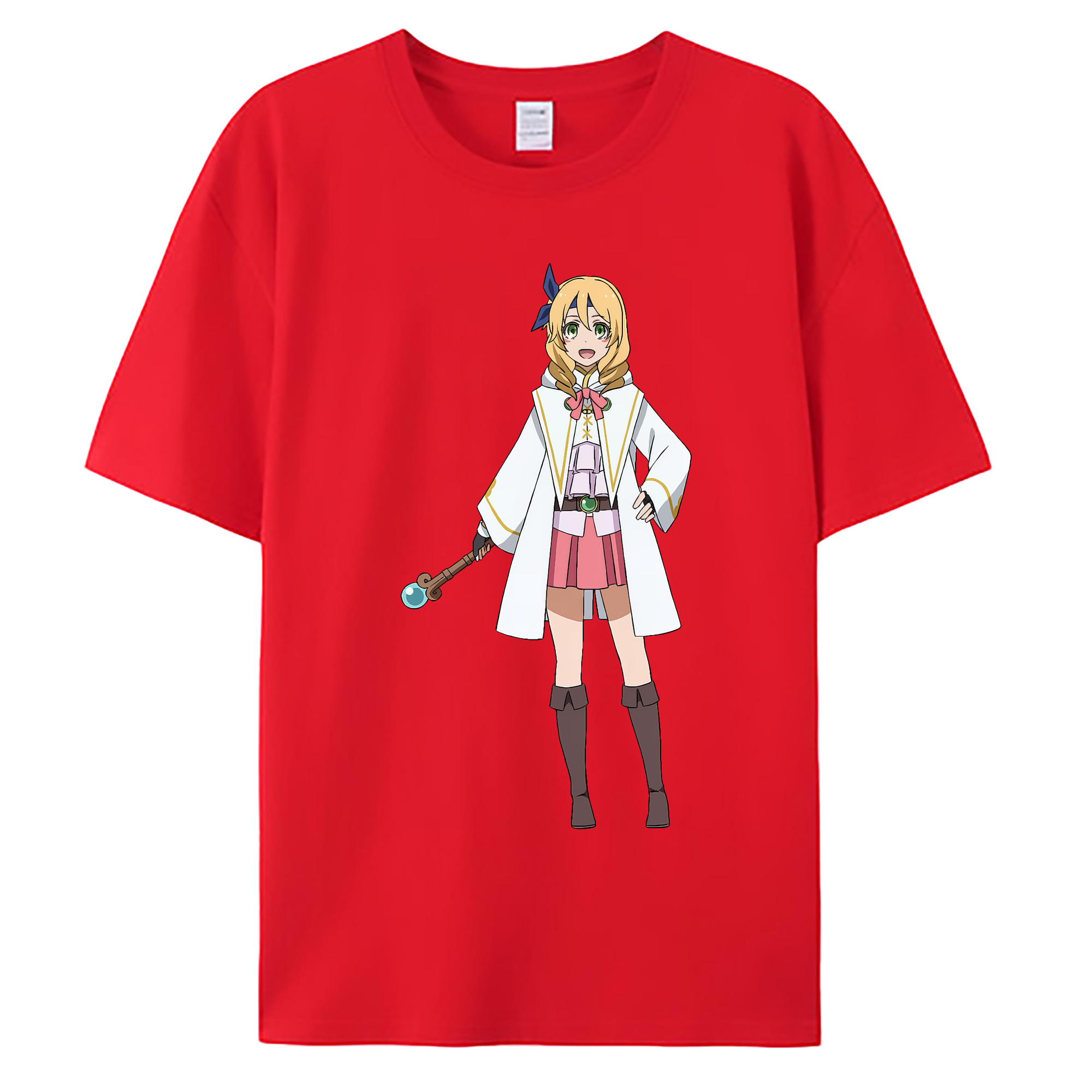 （画像用） 転スラ Regarding Reincarnated to Slime 綿100％ メンズ半袖Tシャツ｜肌触りやわらか＆通気性