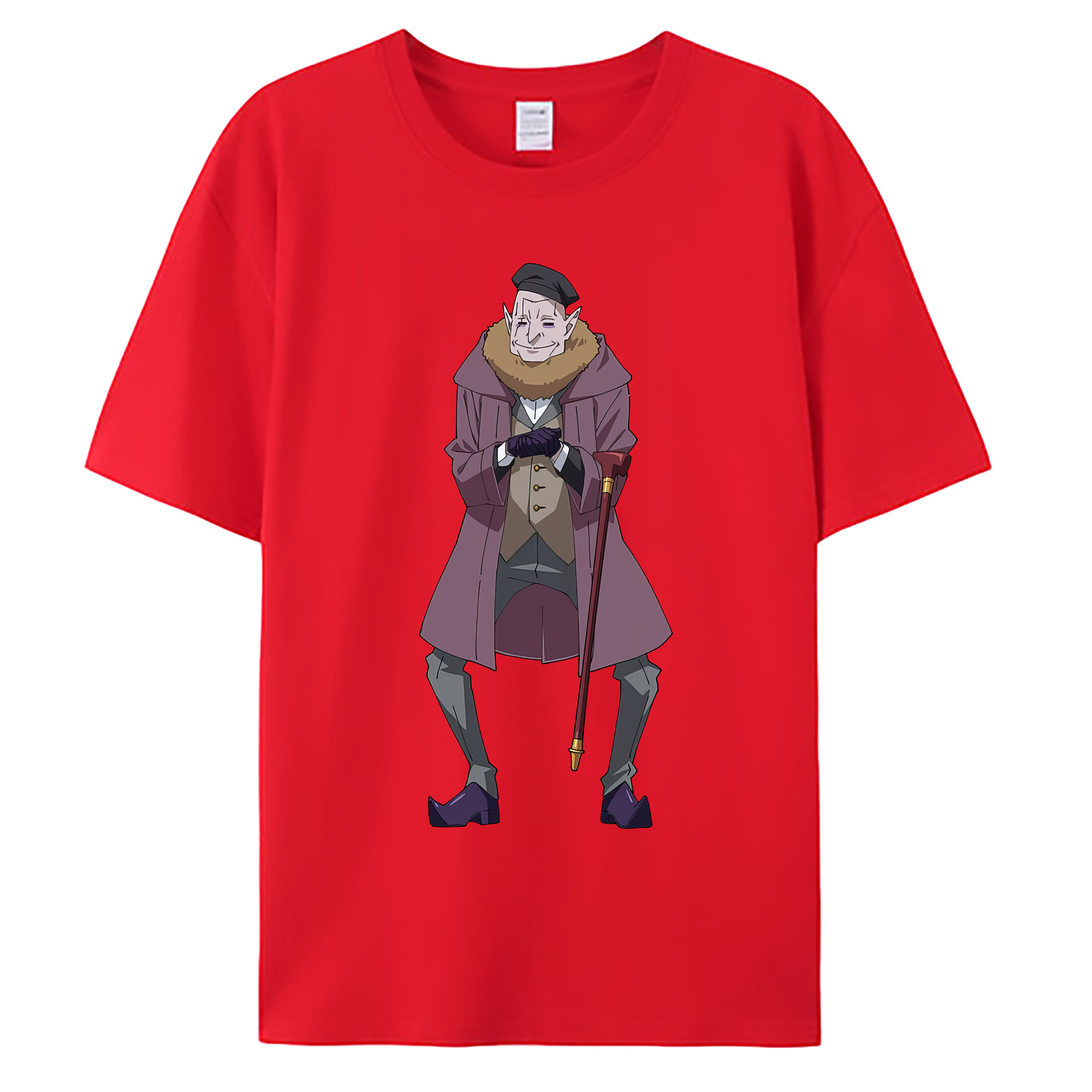 （画像用） 転スラ Regarding Reincarnated to Slime 綿100％ メンズ半袖Tシャツ｜肌触りやわらか＆通気性