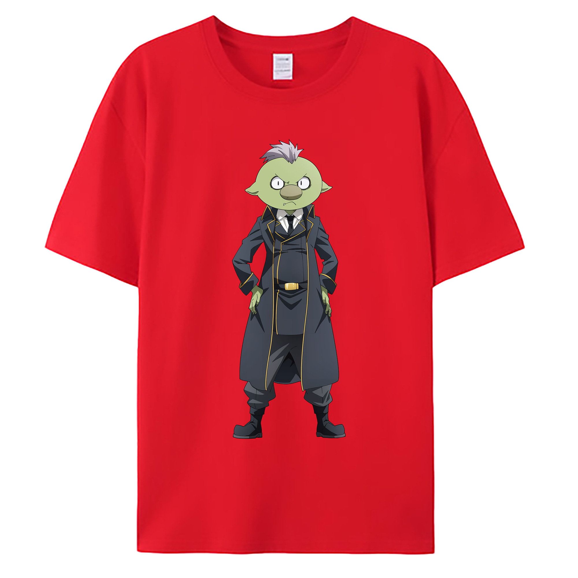 （画像用） 転スラ Regarding Reincarnated to Slime 綿100％ メンズ半袖Tシャツ｜肌触りやわらか＆通気性