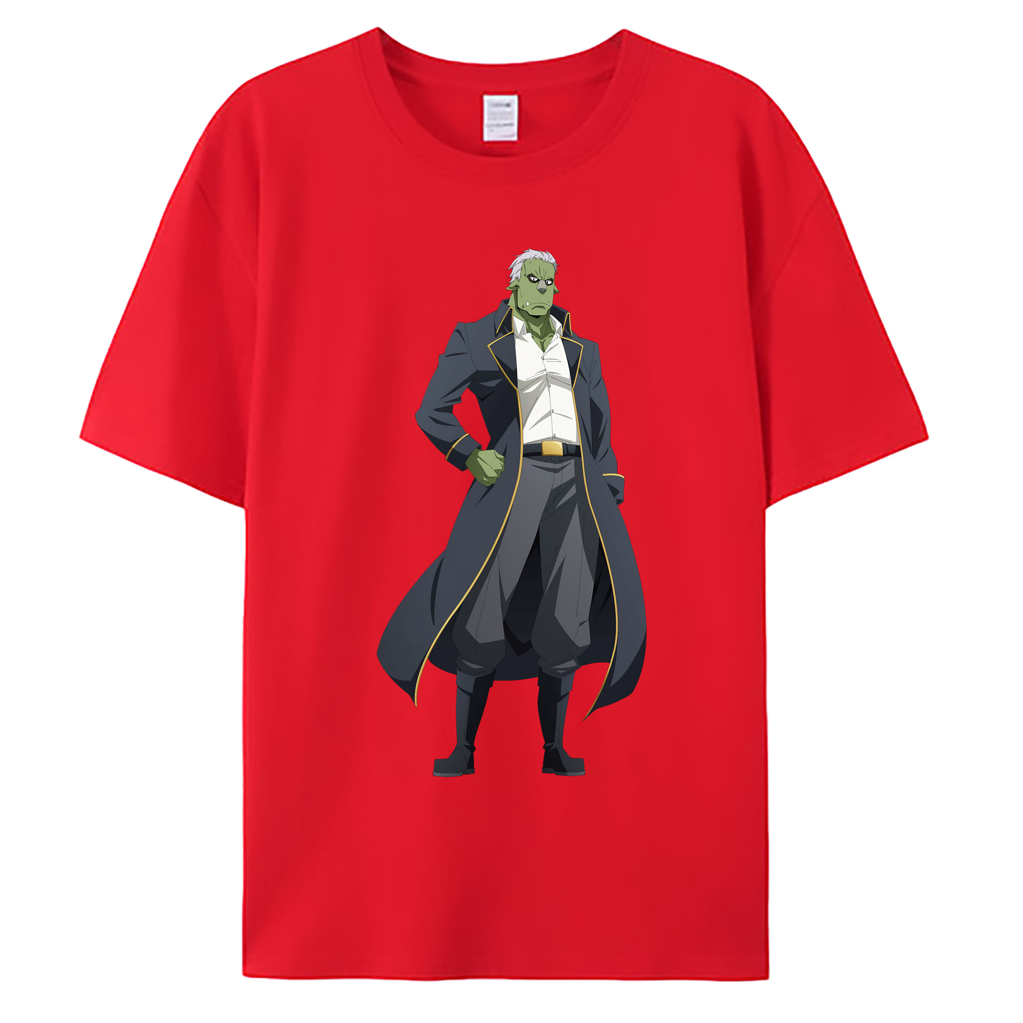 （画像用） 転スラ Regarding Reincarnated to Slime 綿100％ メンズ半袖Tシャツ｜肌触りやわらか＆通気性