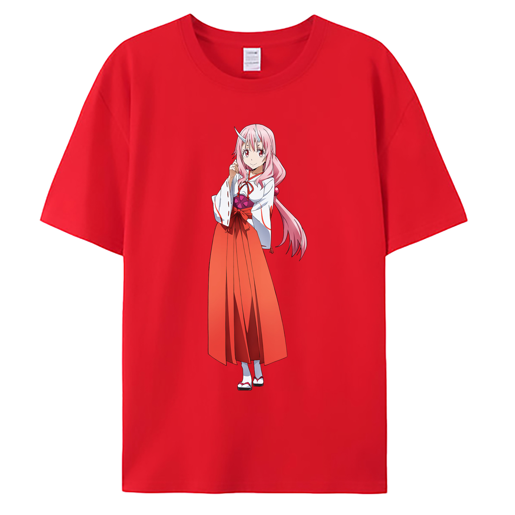 （画像用） 転スラ Regarding Reincarnated to Slime 綿100％ メンズ半袖Tシャツ｜肌触りやわらか＆通気性