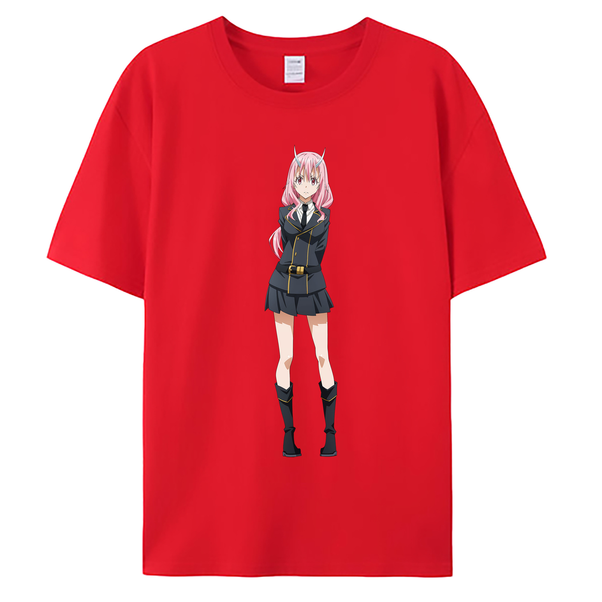 （画像用） 転スラ Regarding Reincarnated to Slime 綿100％ メンズ半袖Tシャツ｜肌触りやわらか＆通気性