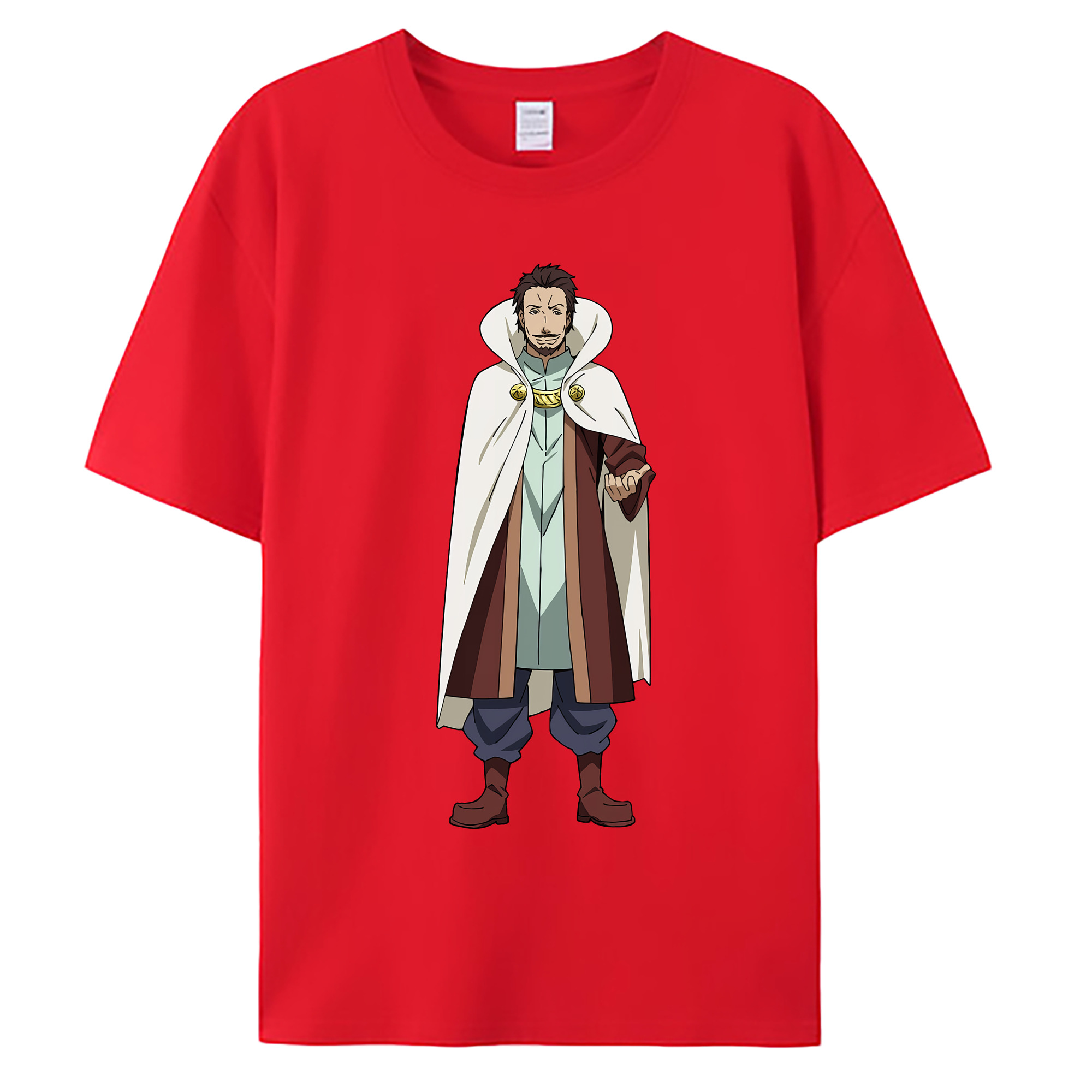 （画像用） 転スラ Regarding Reincarnated to Slime 綿100％ メンズ半袖Tシャツ｜肌触りやわらか＆通気性