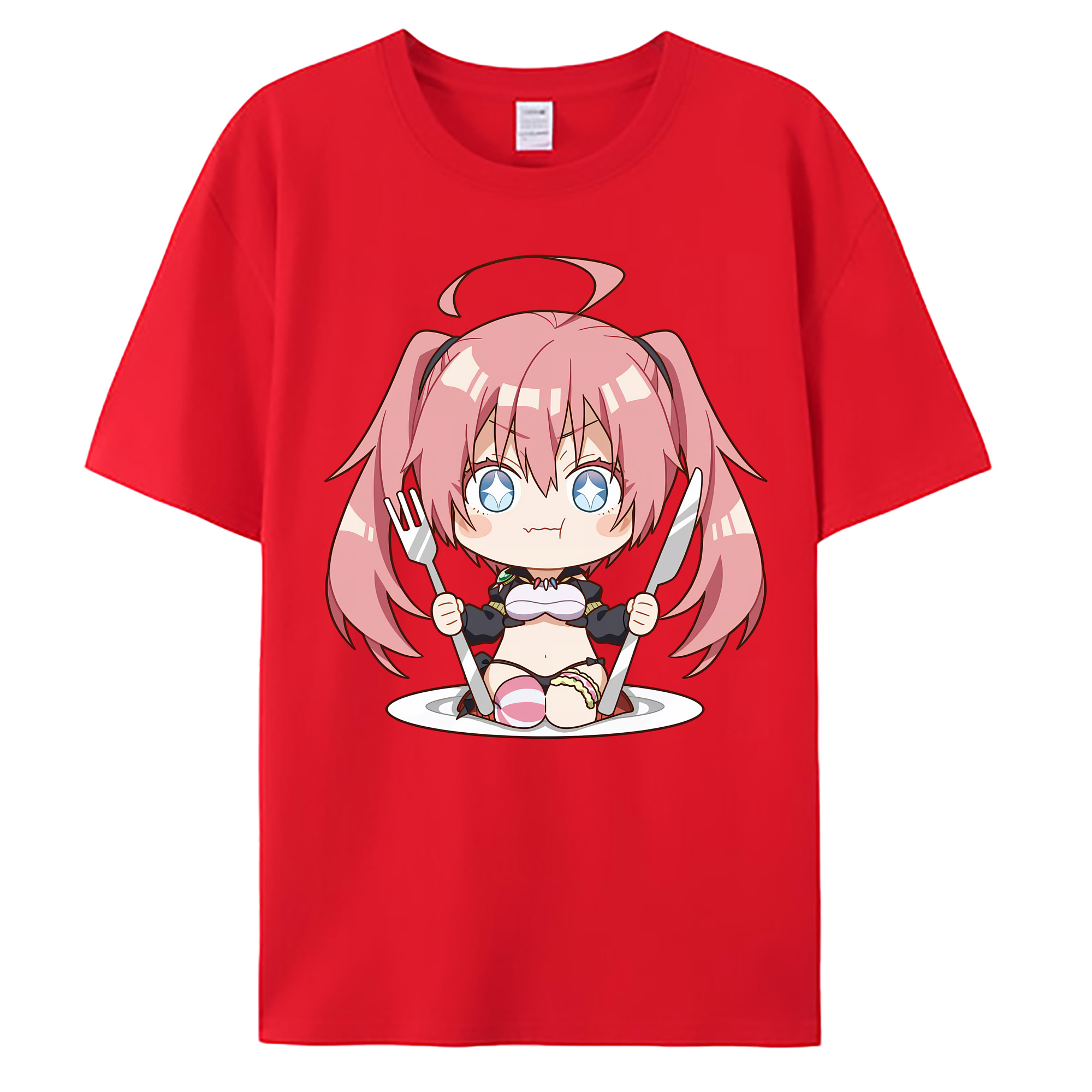 （画像用） 転スラ Regarding Reincarnated to Slime 綿100％ メンズ半袖Tシャツ｜肌触りやわらか＆通気性