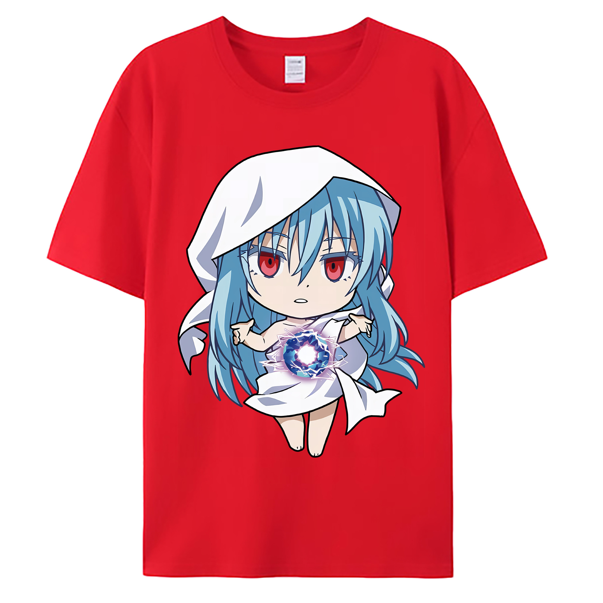（画像用） 転スラ Regarding Reincarnated to Slime 綿100％ メンズ半袖Tシャツ｜肌触りやわらか＆通気性