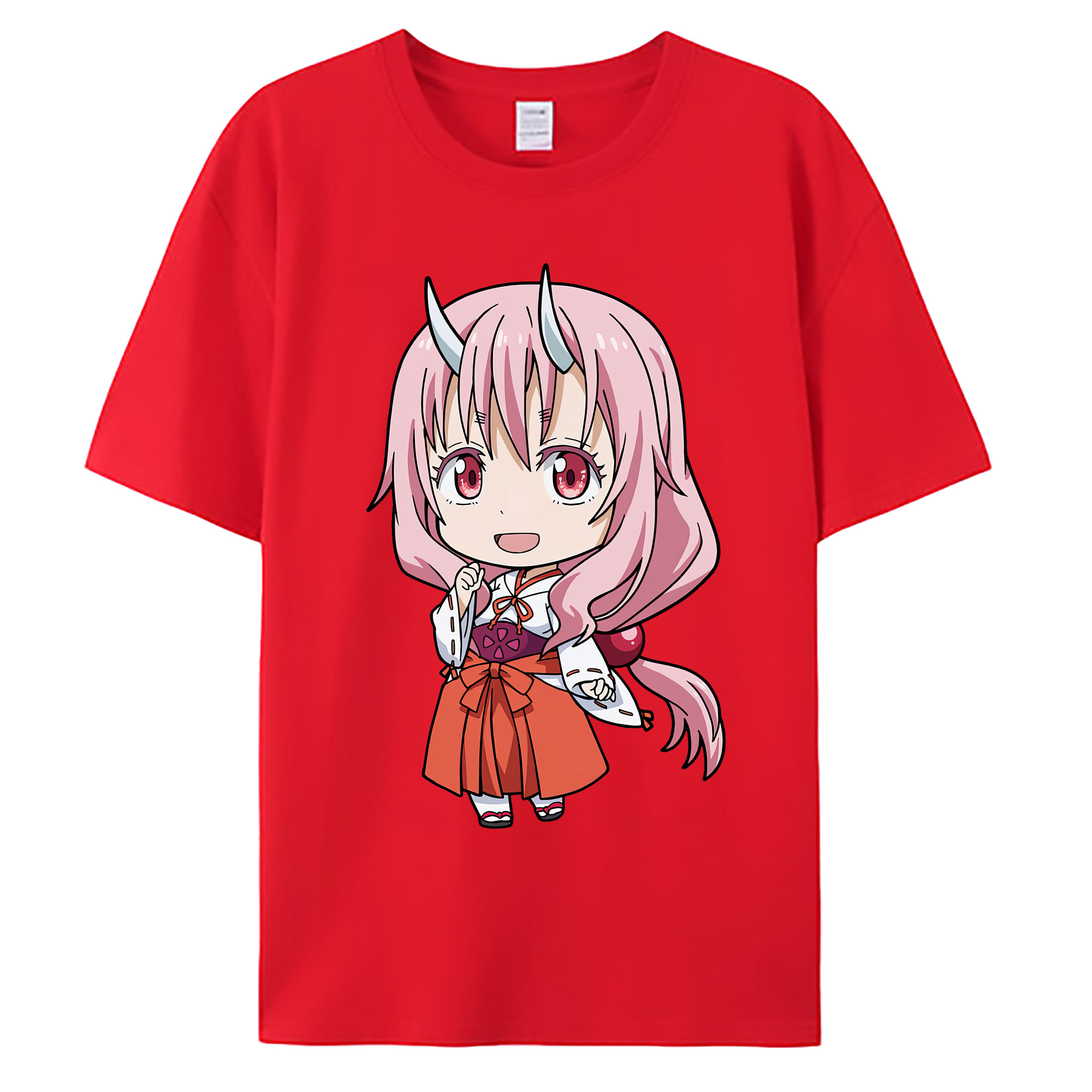 （画像用） 転スラ Regarding Reincarnated to Slime 綿100％ メンズ半袖Tシャツ｜肌触りやわらか＆通気性