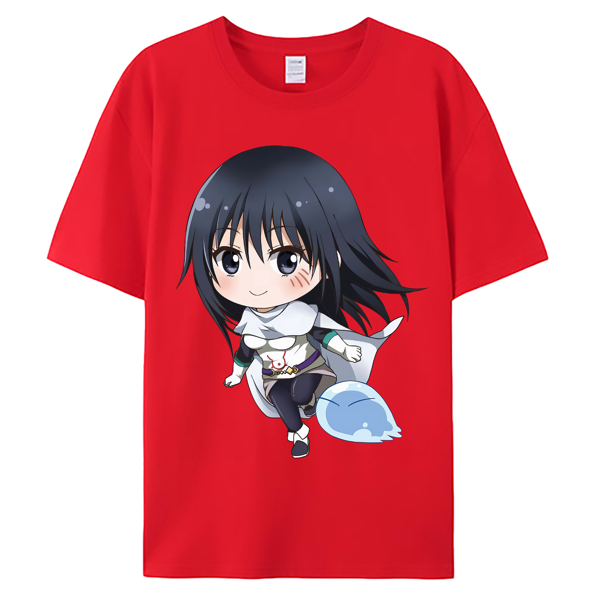 （画像用） 転スラ Regarding Reincarnated to Slime 綿100％ メンズ半袖Tシャツ｜肌触りやわらか＆通気性