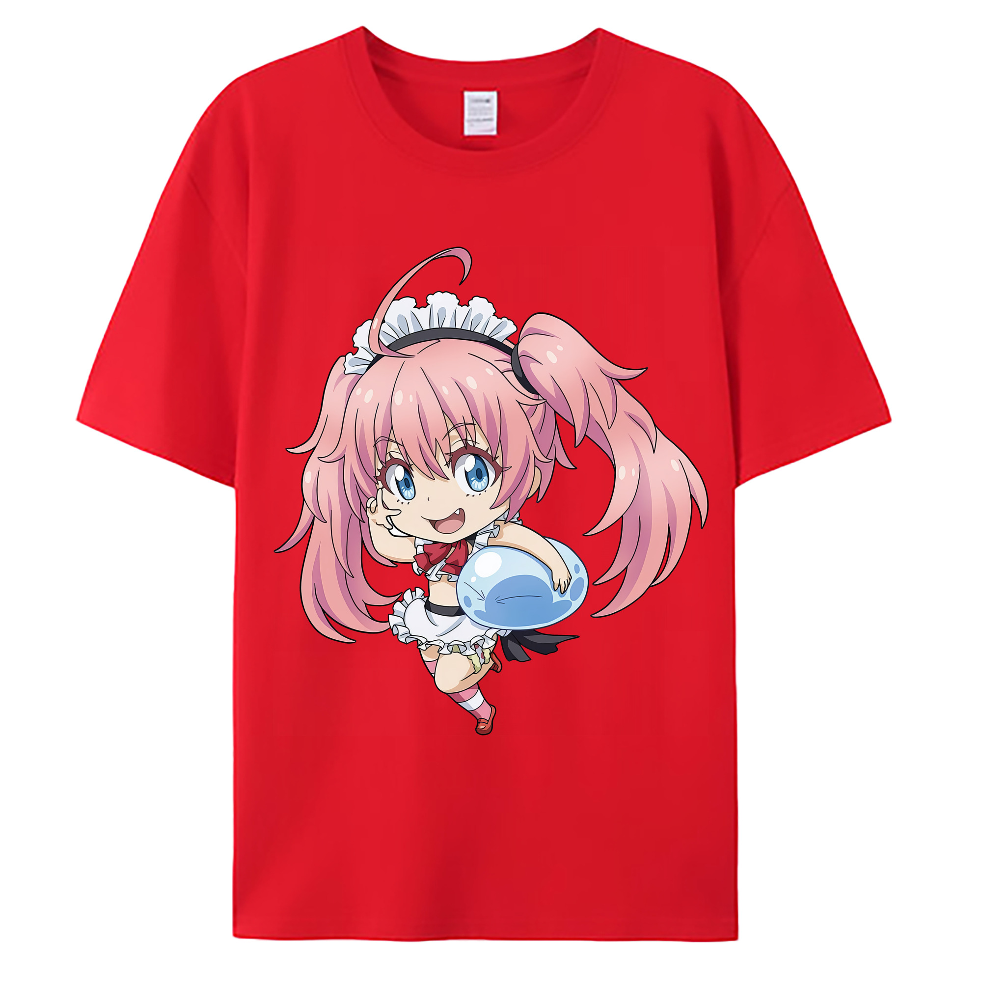 （画像用） 転スラ Regarding Reincarnated to Slime 綿100％ メンズ半袖Tシャツ｜肌触りやわらか＆通気性