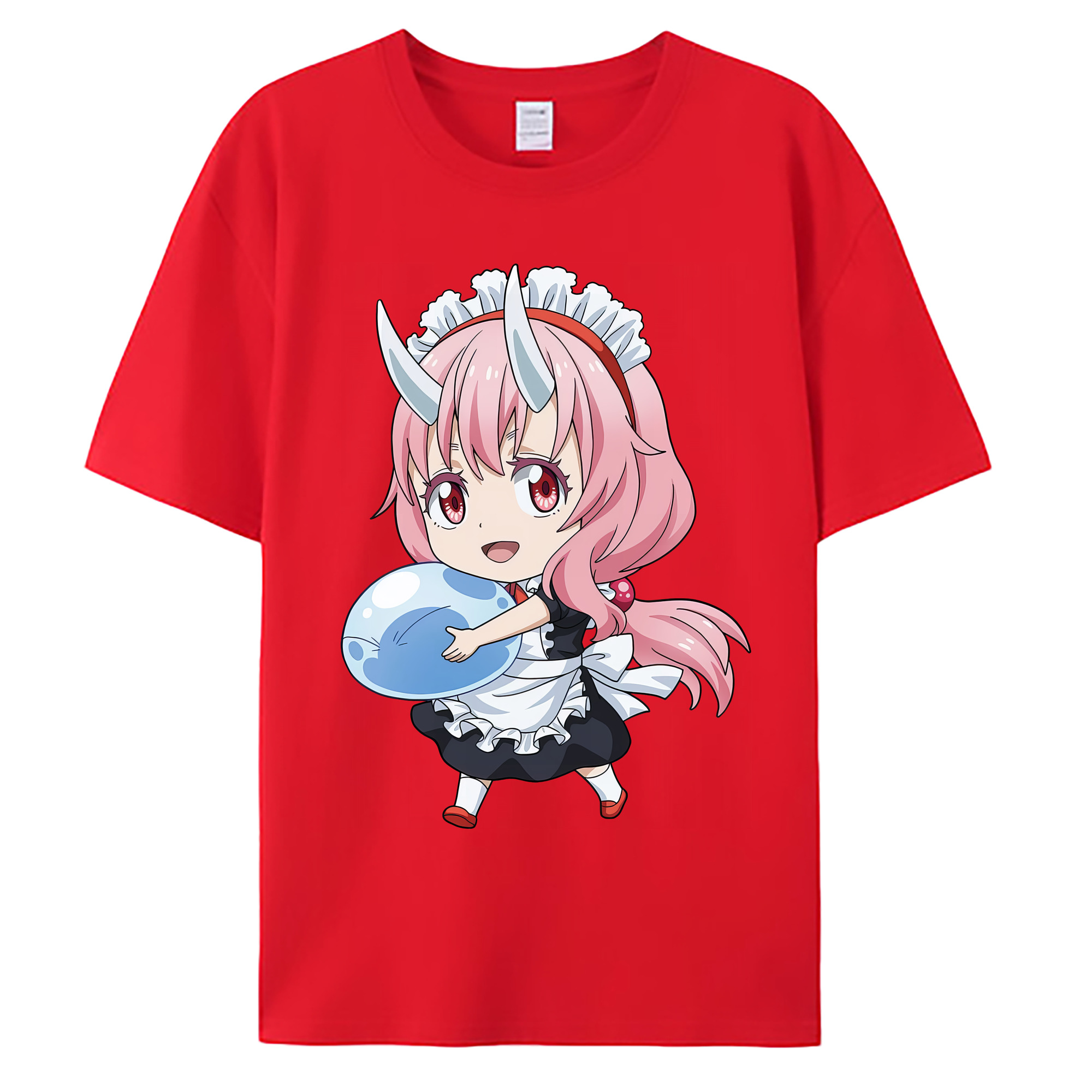 （画像用） 転スラ Regarding Reincarnated to Slime 綿100％ メンズ半袖Tシャツ｜肌触りやわらか＆通気性