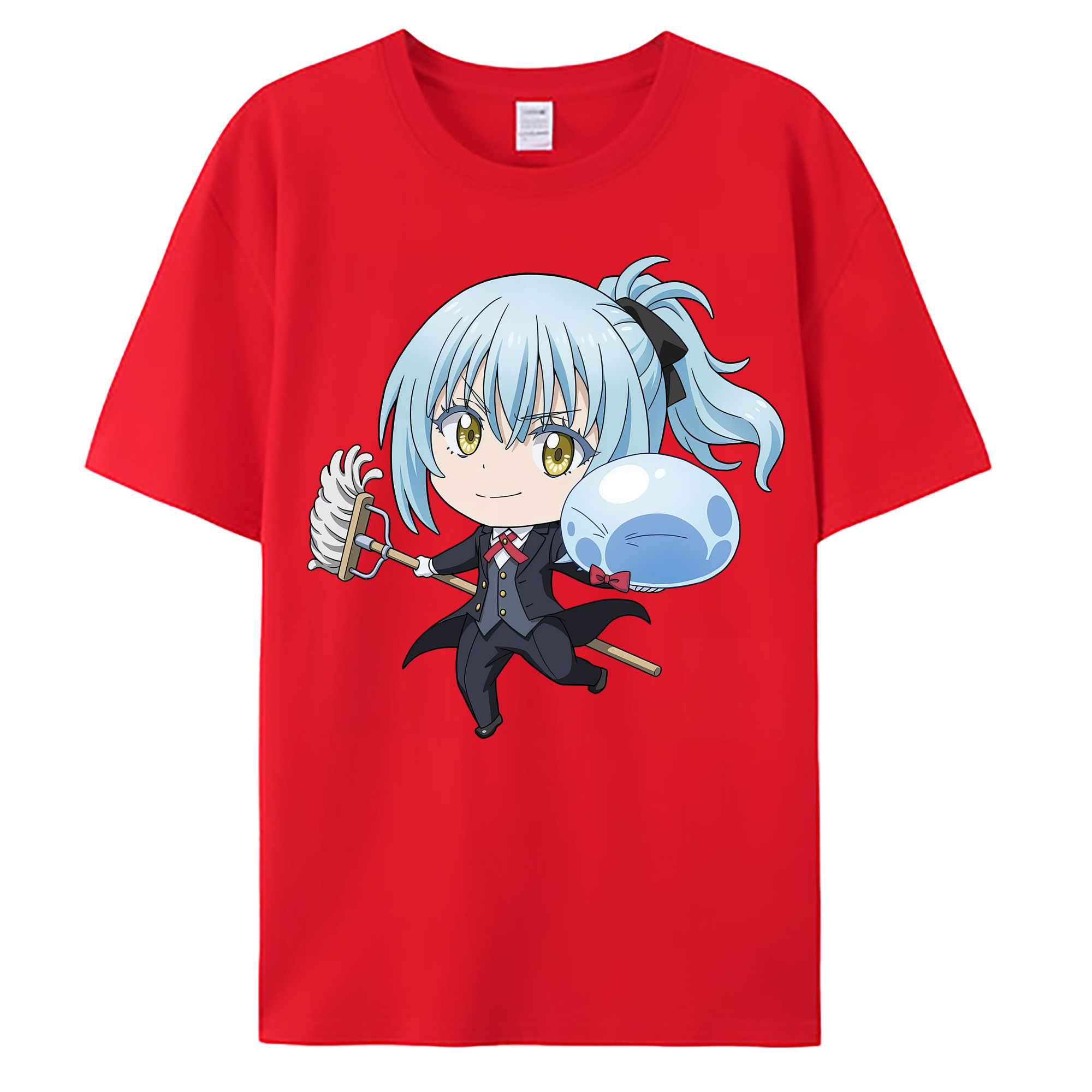 （画像用） 転スラ Regarding Reincarnated to Slime 綿100％ メンズ半袖Tシャツ｜肌触りやわらか＆通気性