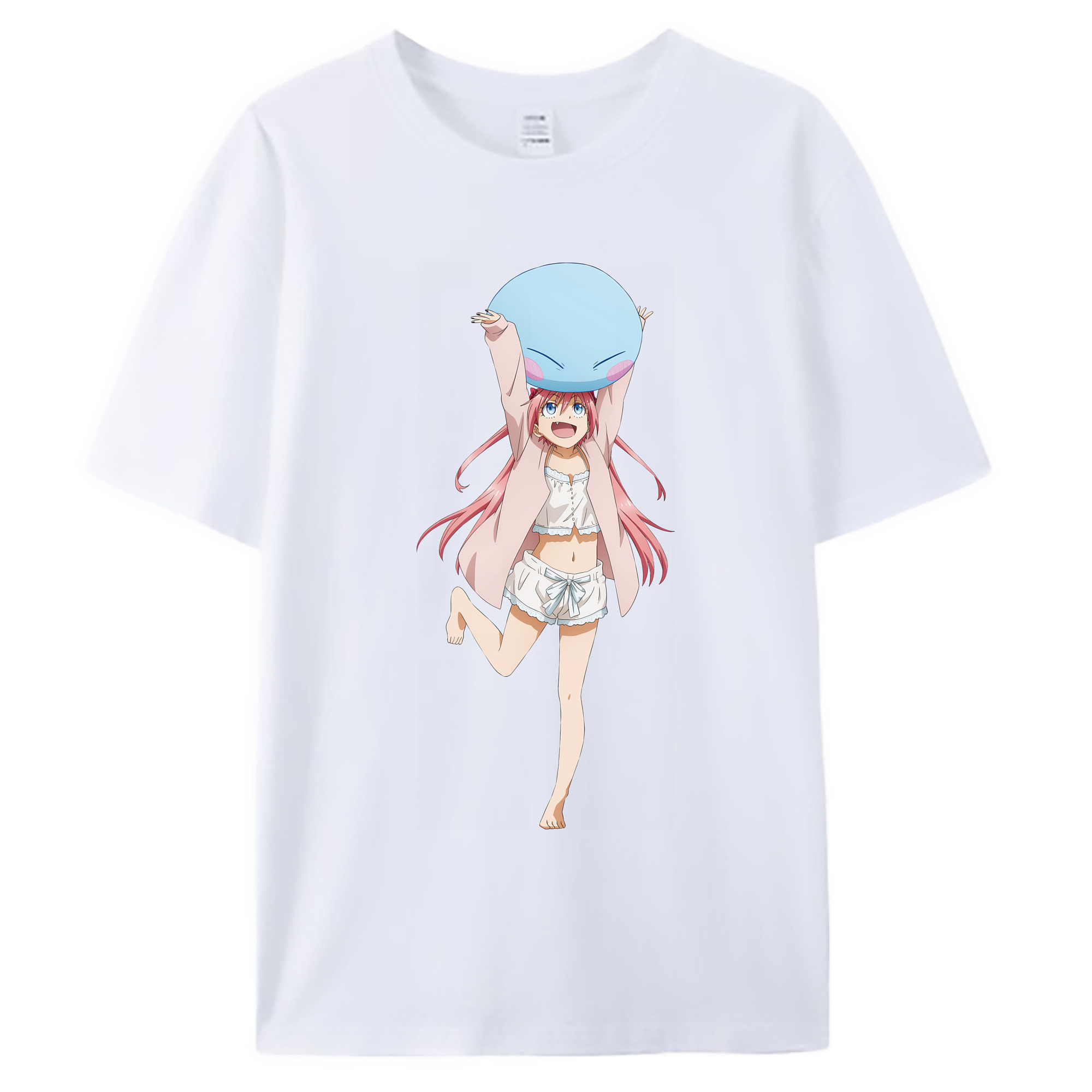 （画像用） 転スラ Regarding Reincarnated to Slime 綿100％ メンズ半袖Tシャツ｜肌触りやわらか＆通気性