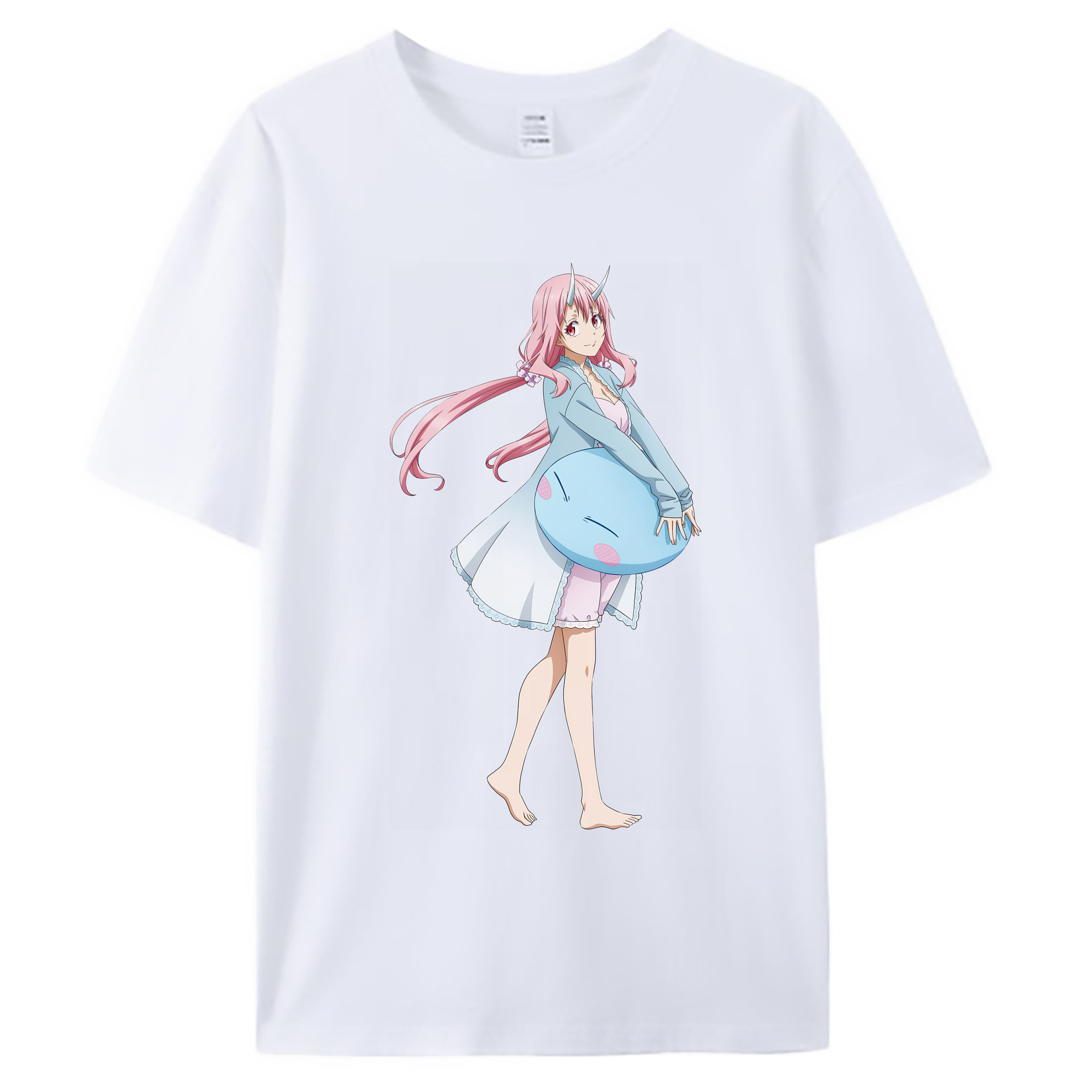 （画像用） 転スラ Regarding Reincarnated to Slime 綿100％ メンズ半袖Tシャツ｜肌触りやわらか＆通気性
