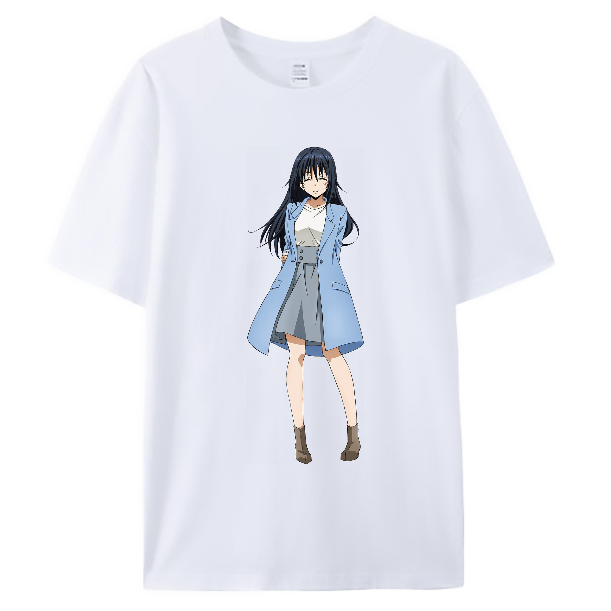 （画像用） 転スラ Regarding Reincarnated to Slime 綿100％ メンズ半袖Tシャツ｜肌触りやわらか＆通気性