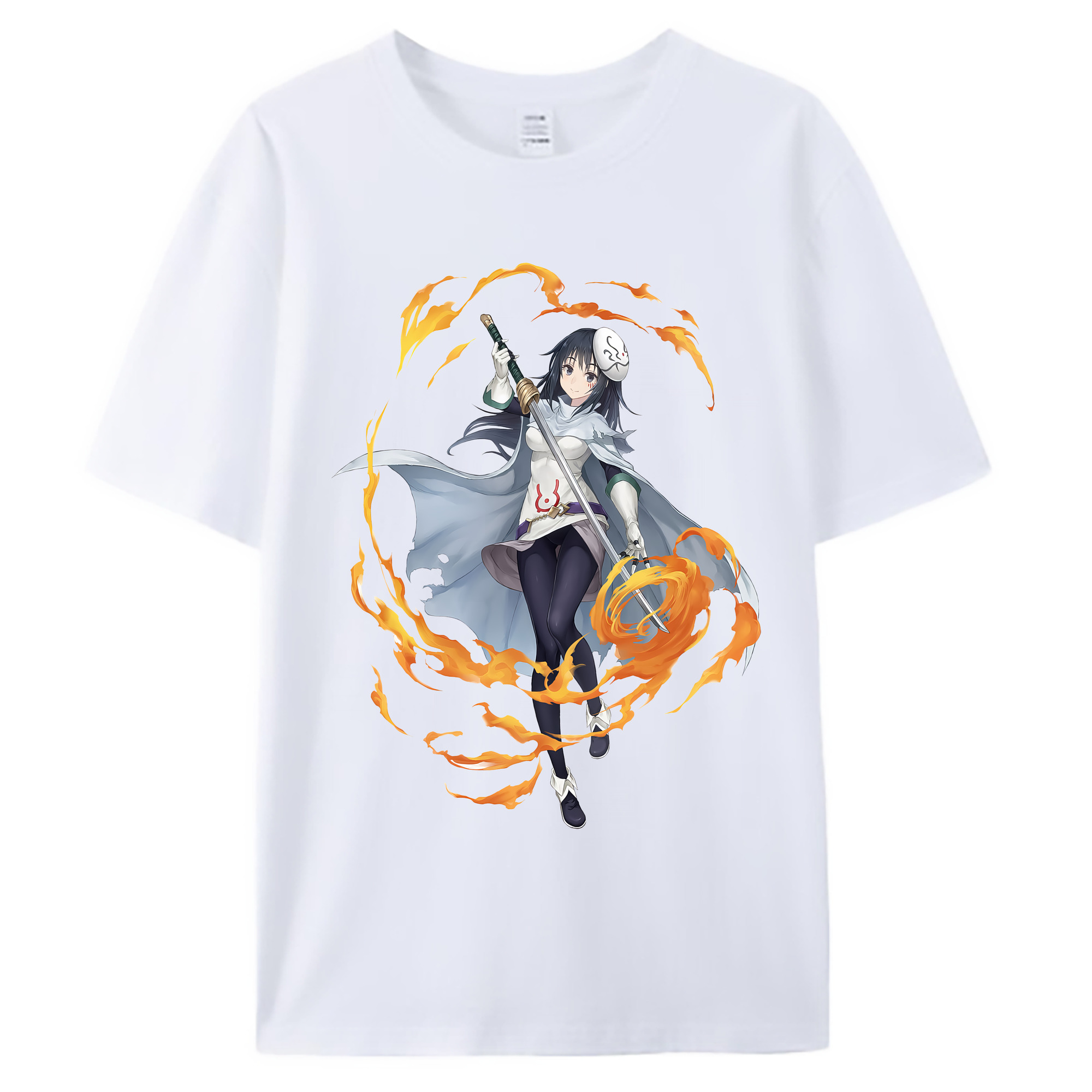 （画像用） 転スラ Regarding Reincarnated to Slime 綿100％ メンズ半袖Tシャツ｜肌触りやわらか＆通気性