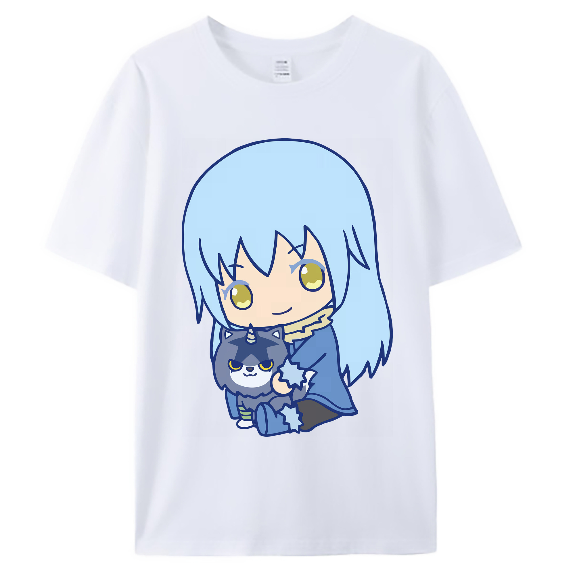 （画像用） 転スラ Regarding Reincarnated to Slime 綿100％ メンズ半袖Tシャツ｜肌触りやわらか＆通気性