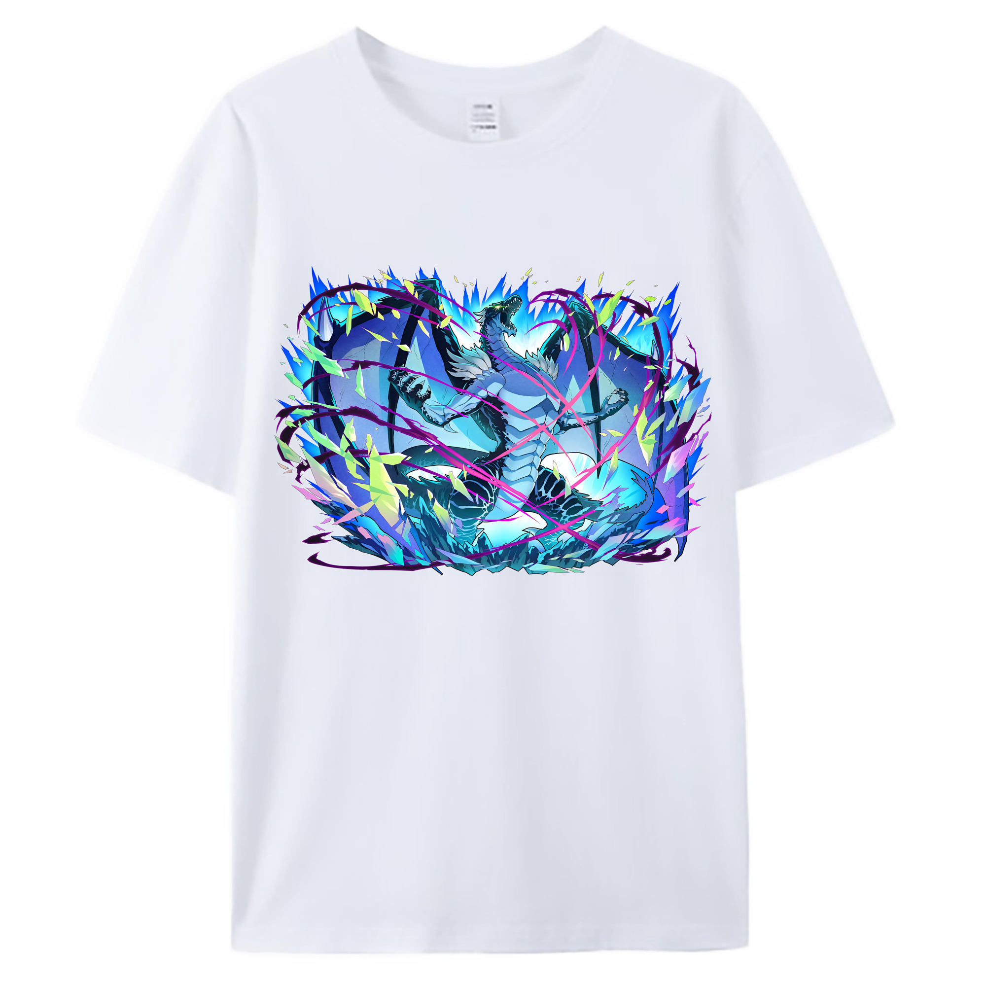 （画像用） 転スラ Regarding Reincarnated to Slime 綿100％ メンズ半袖Tシャツ｜肌触りやわらか＆通気性