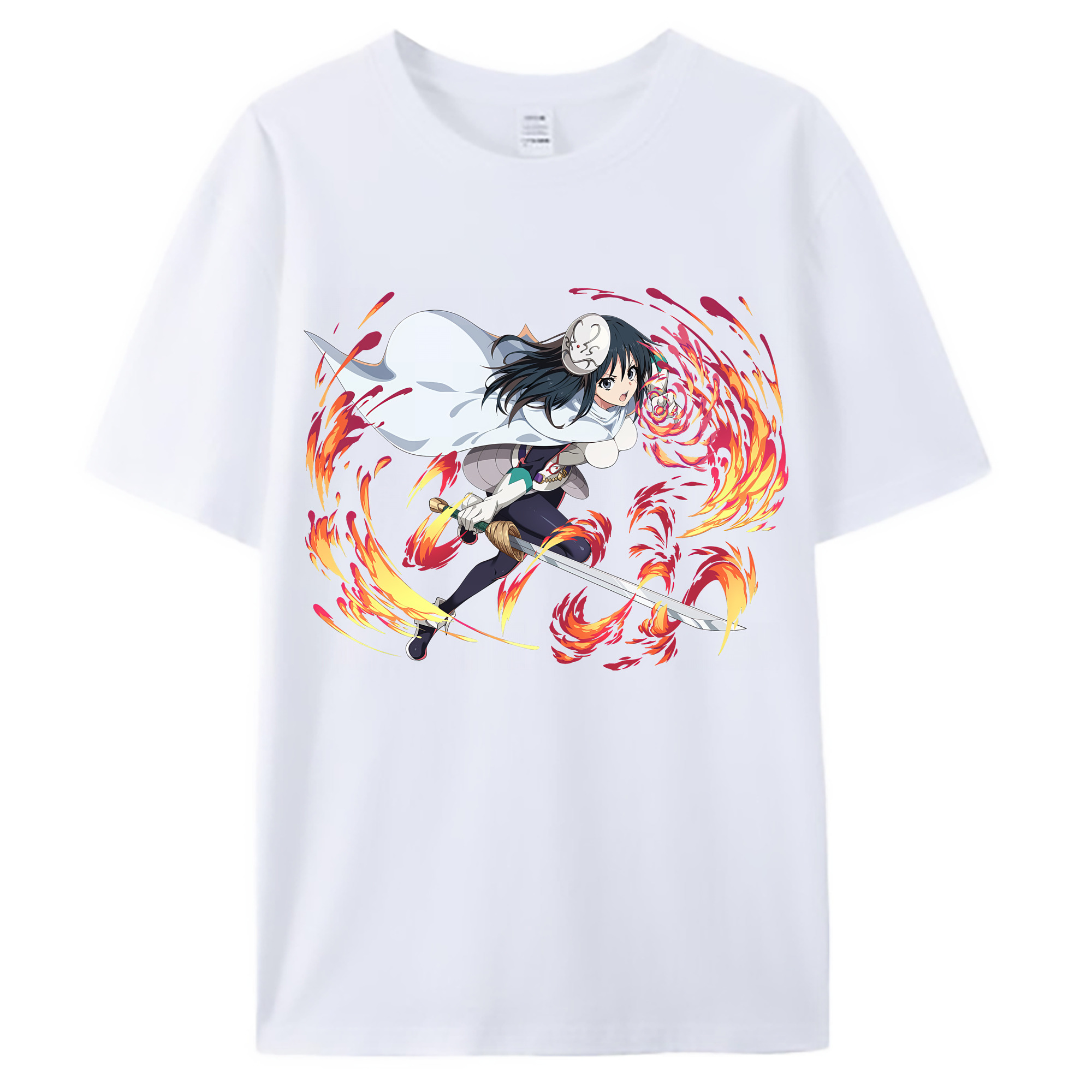 （画像用） 転スラ Regarding Reincarnated to Slime 綿100％ メンズ半袖Tシャツ｜肌触りやわらか＆通気性