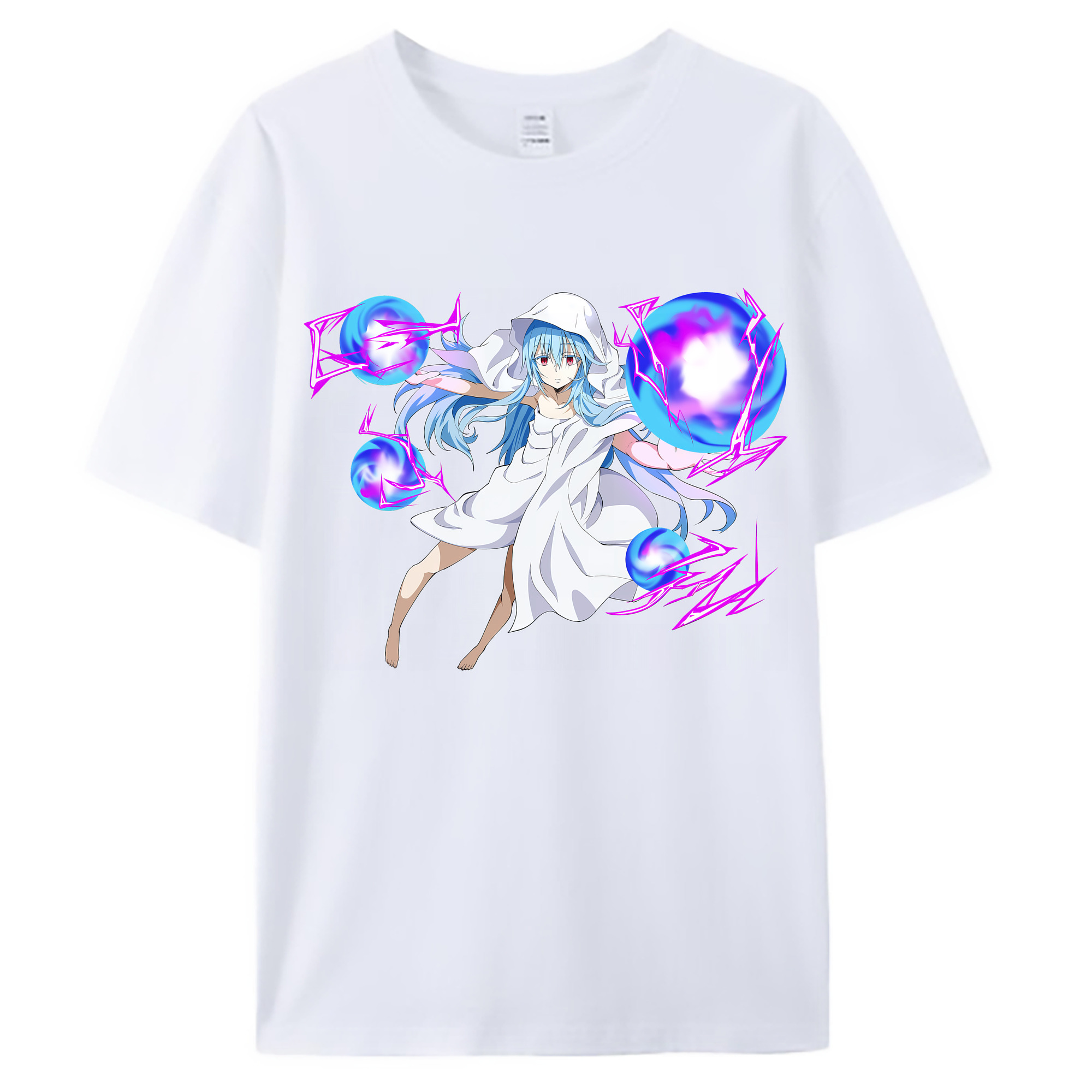 （画像用） 転スラ Regarding Reincarnated to Slime 綿100％ メンズ半袖Tシャツ｜肌触りやわらか＆通気性