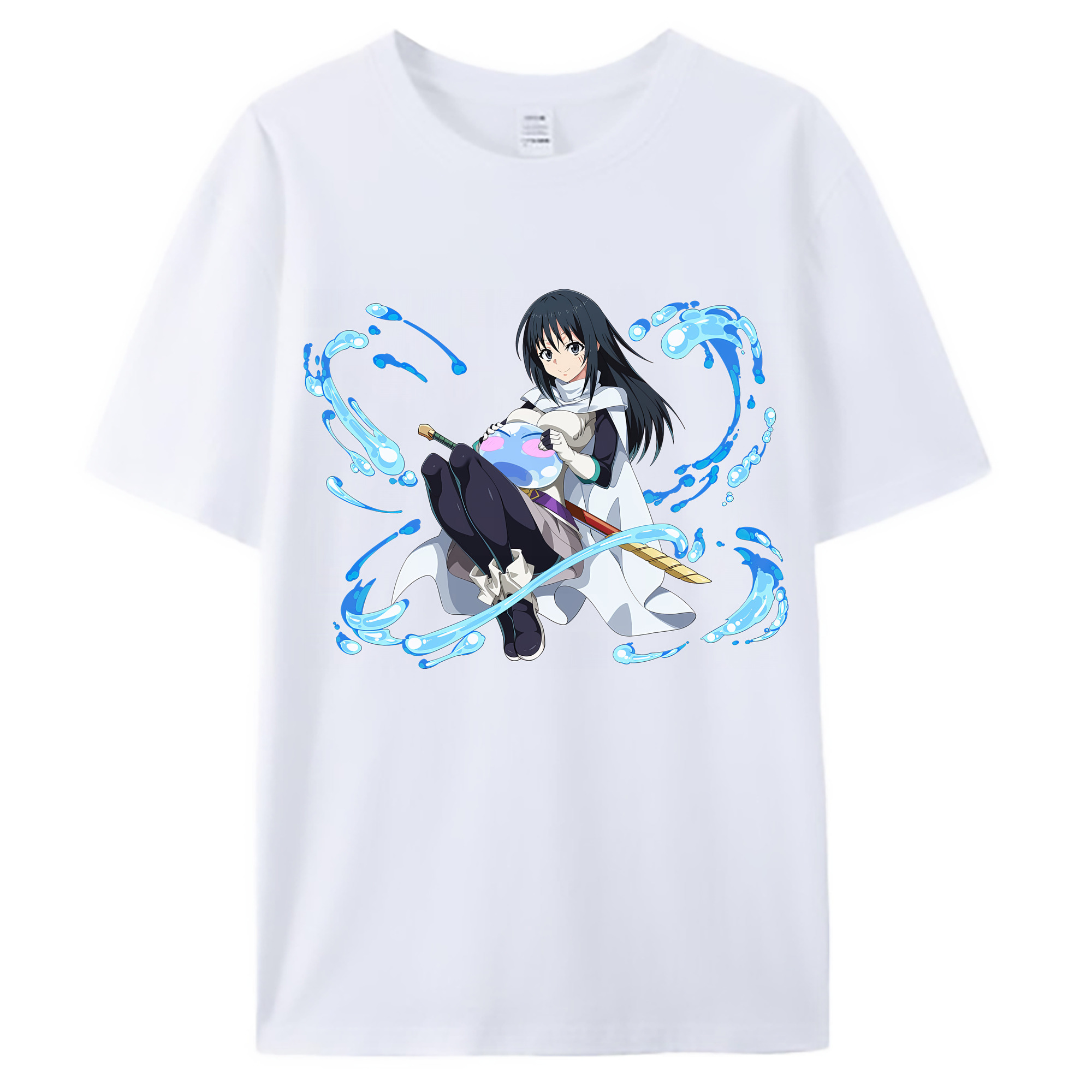 （画像用） 転スラ Regarding Reincarnated to Slime 綿100％ メンズ半袖Tシャツ｜肌触りやわらか＆通気性