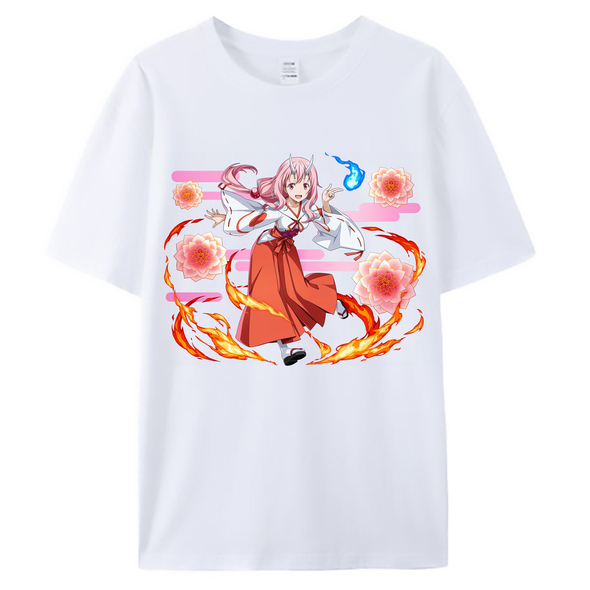 （画像用） 転スラ Regarding Reincarnated to Slime 綿100％ メンズ半袖Tシャツ｜肌触りやわらか＆通気性