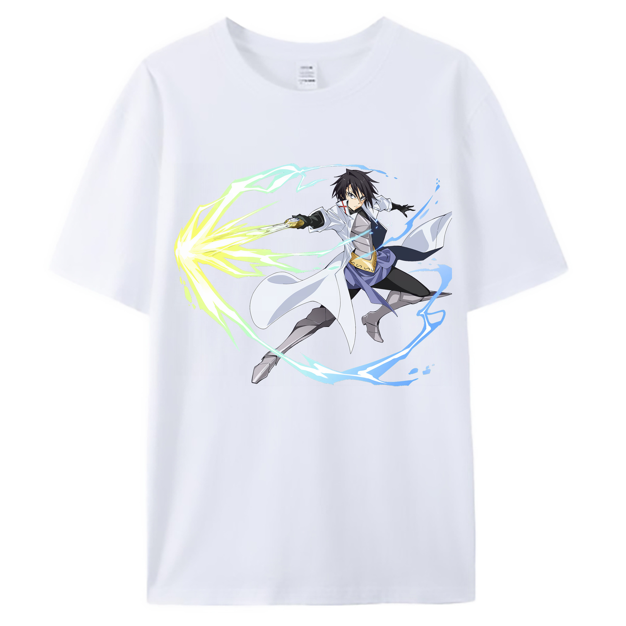 （画像用） 転スラ Regarding Reincarnated to Slime 綿100％ メンズ半袖Tシャツ｜肌触りやわらか＆通気性