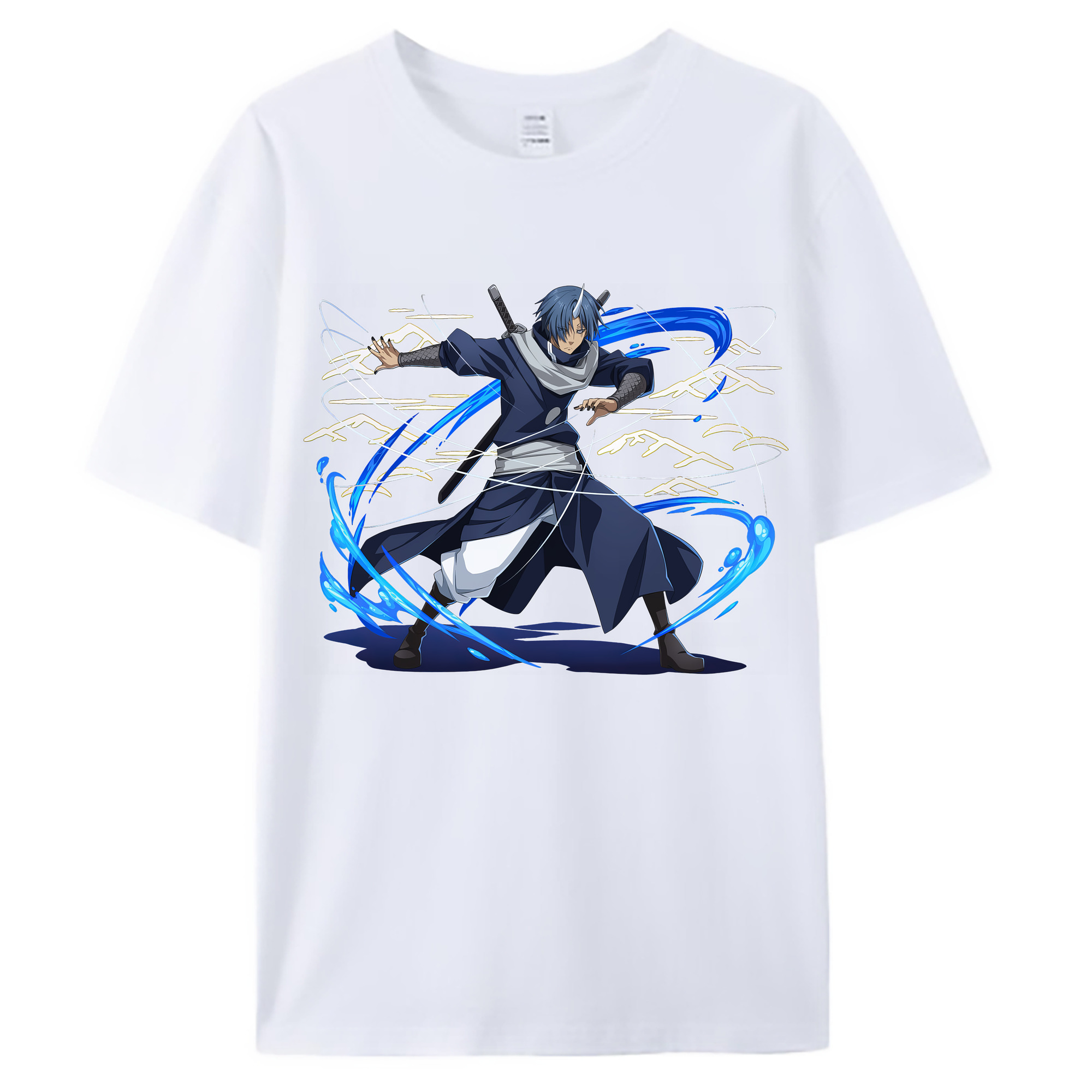 （画像用） 転スラ Regarding Reincarnated to Slime 綿100％ メンズ半袖Tシャツ｜肌触りやわらか＆通気性