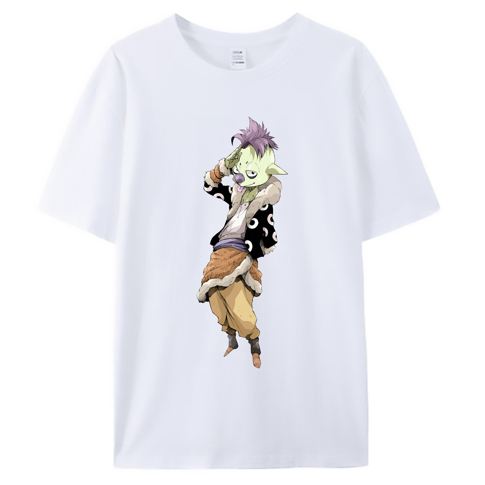 （画像用） 転スラ Regarding Reincarnated to Slime 綿100％ メンズ半袖Tシャツ｜肌触りやわらか＆通気性