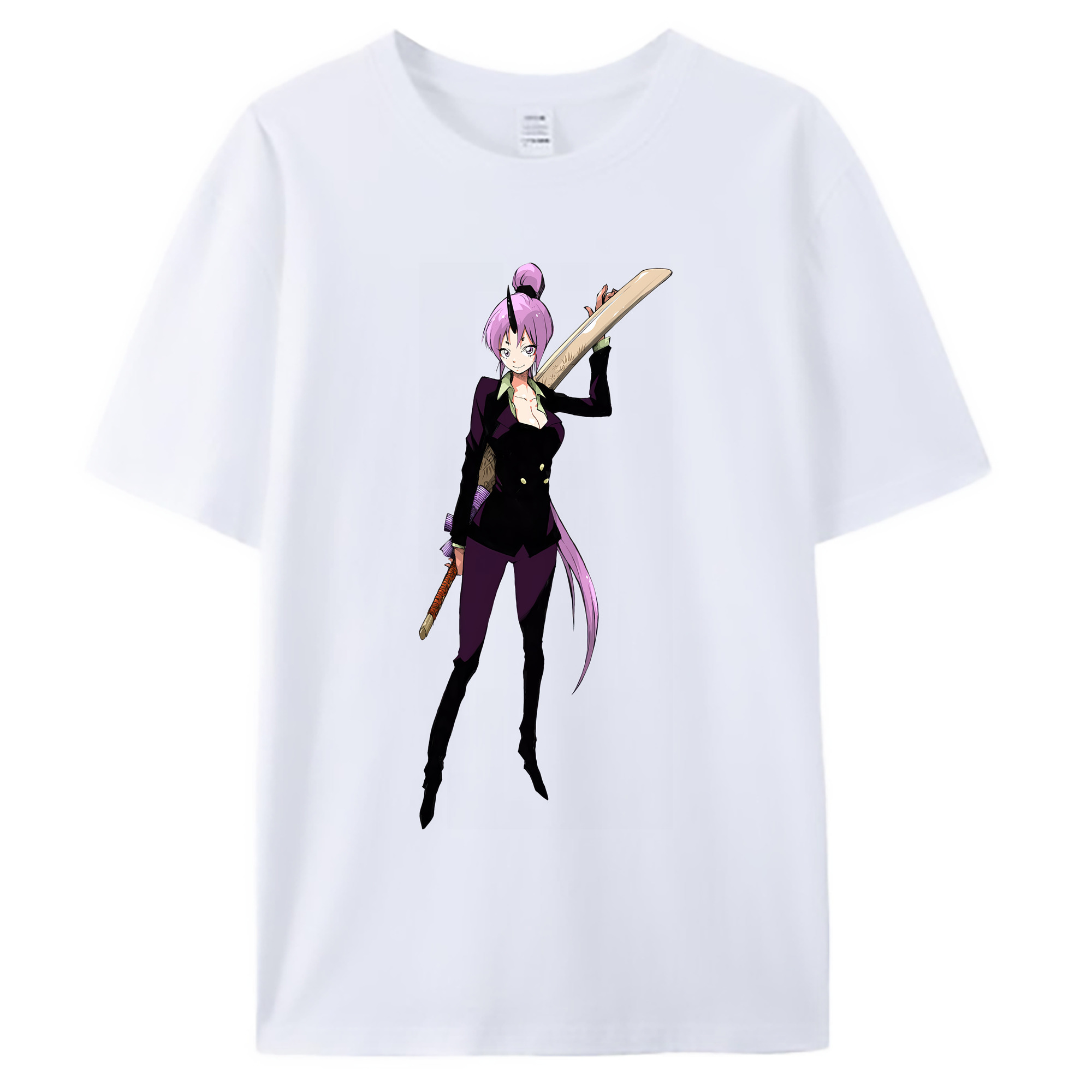 （画像用） 転スラ Regarding Reincarnated to Slime 綿100％ メンズ半袖Tシャツ｜肌触りやわらか＆通気性
