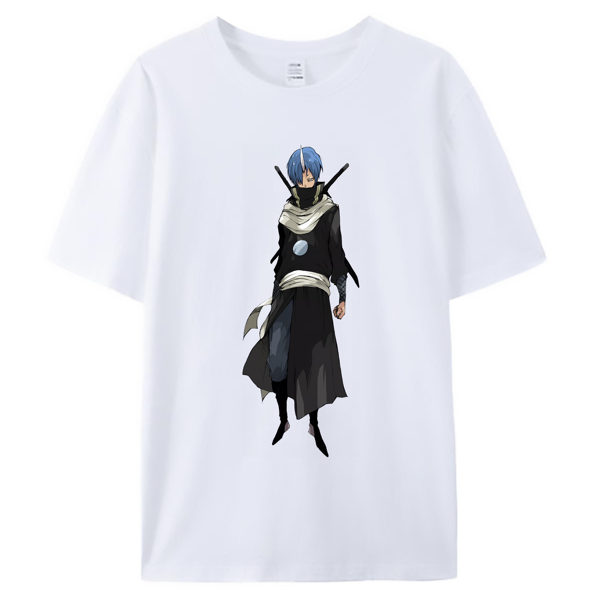 （画像用） 転スラ Regarding Reincarnated to Slime 綿100％ メンズ半袖Tシャツ｜肌触りやわらか＆通気性