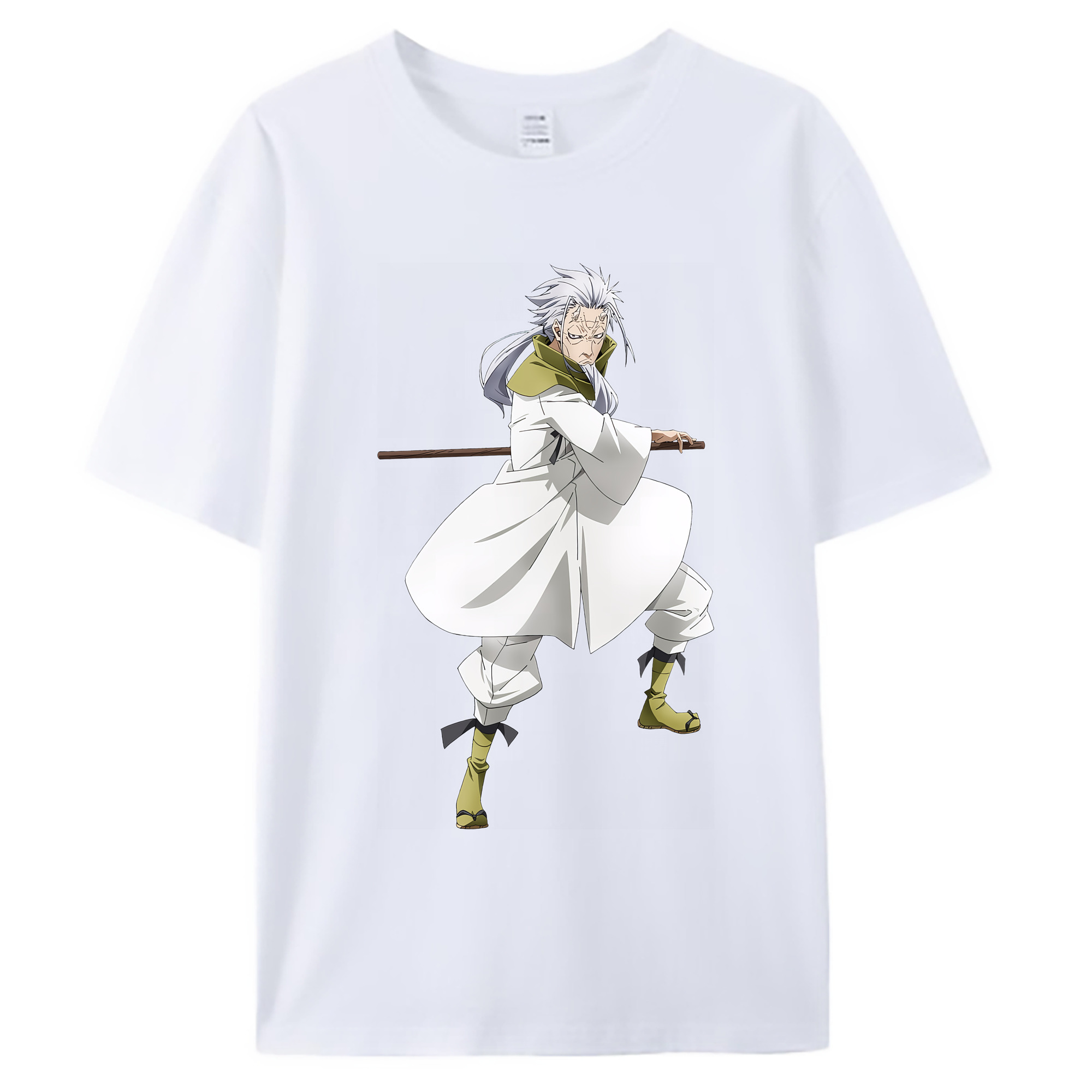 （画像用） 転スラ Regarding Reincarnated to Slime 綿100％ メンズ半袖Tシャツ｜肌触りやわらか＆通気性