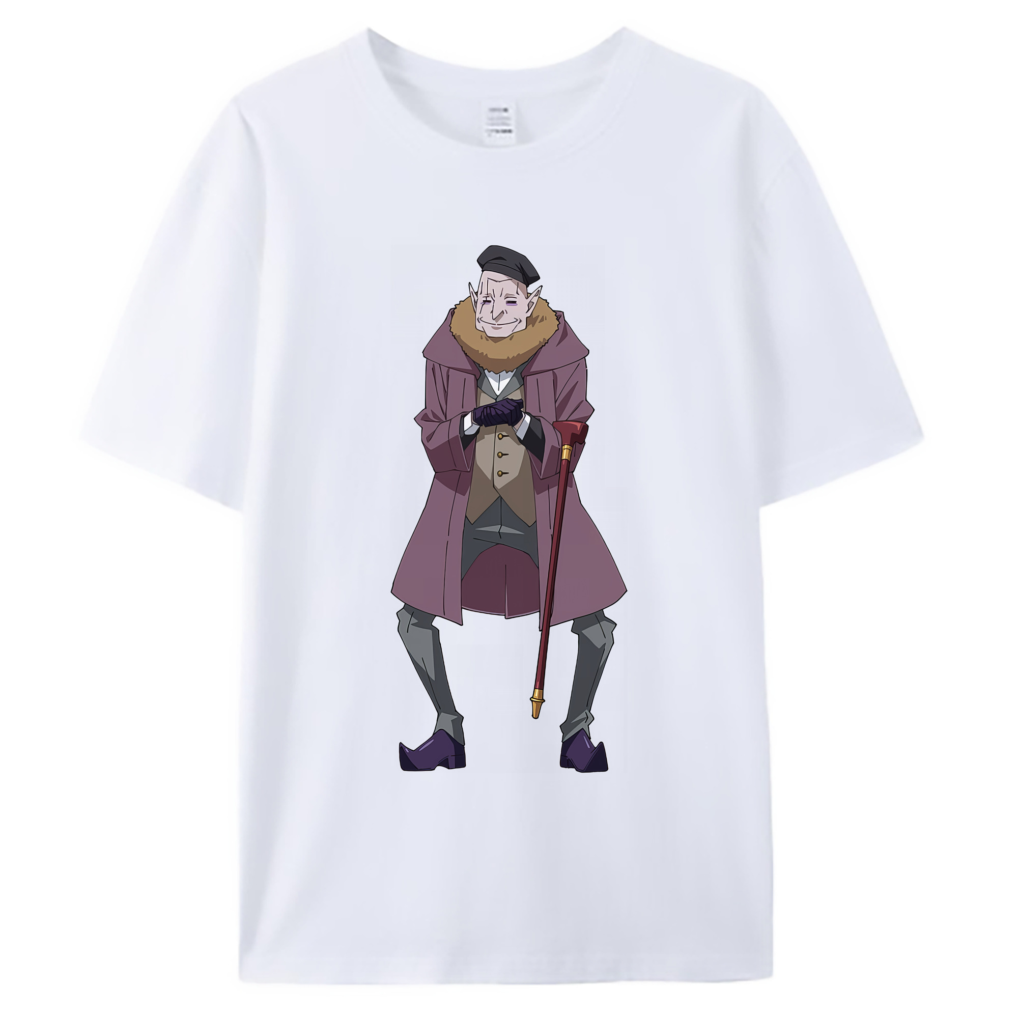 （画像用） 転スラ Regarding Reincarnated to Slime 綿100％ メンズ半袖Tシャツ｜肌触りやわらか＆通気性