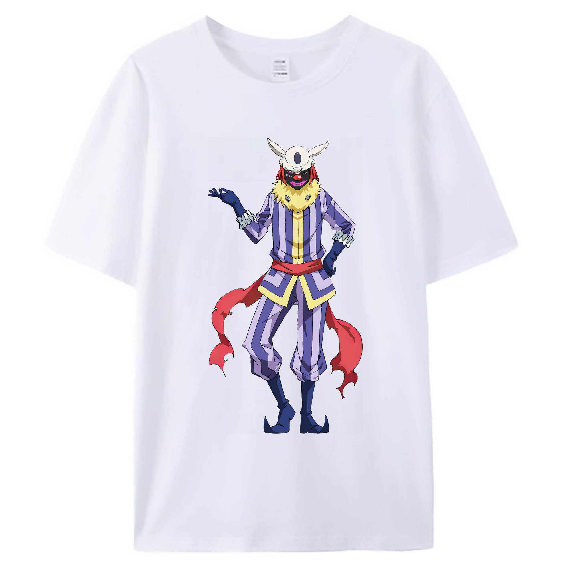 （画像用） 転スラ Regarding Reincarnated to Slime 綿100％ メンズ半袖Tシャツ｜肌触りやわらか＆通気性