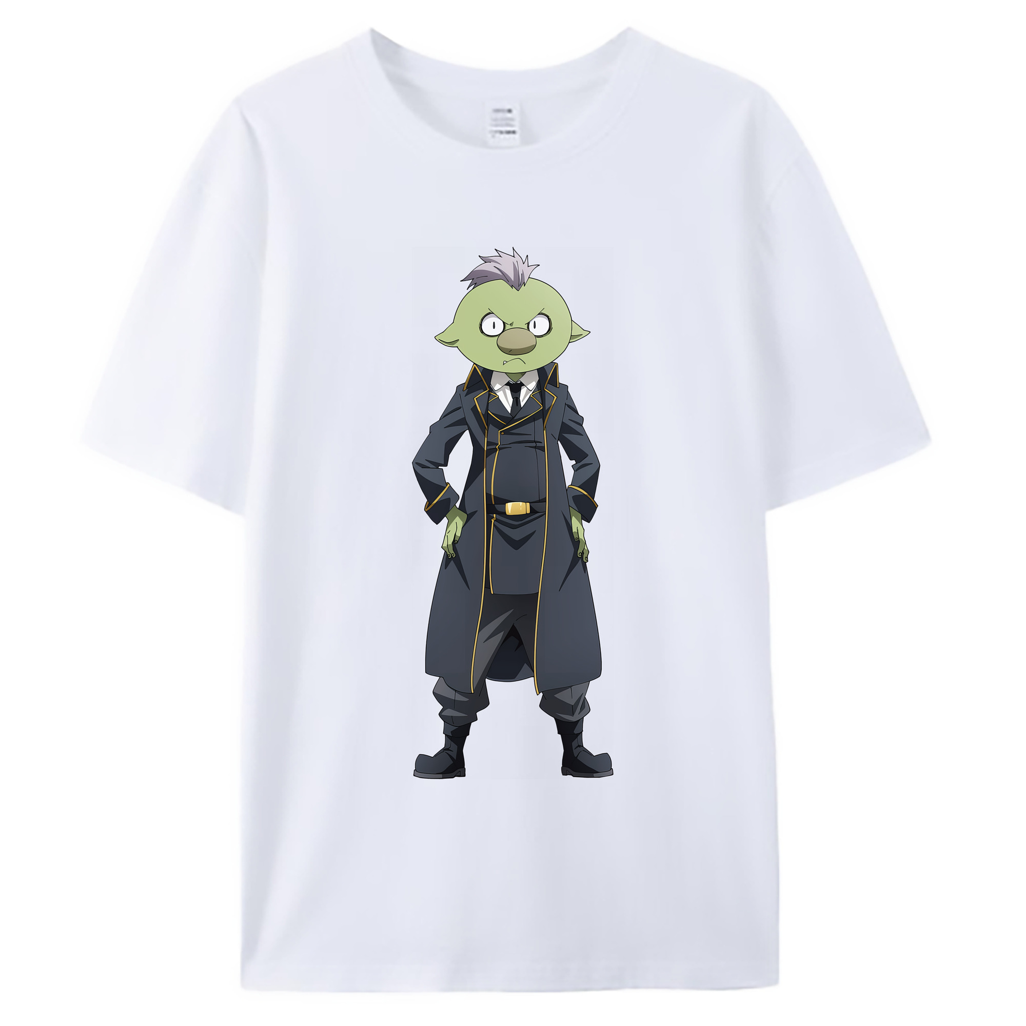 （画像用） 転スラ Regarding Reincarnated to Slime 綿100％ メンズ半袖Tシャツ｜肌触りやわらか＆通気性