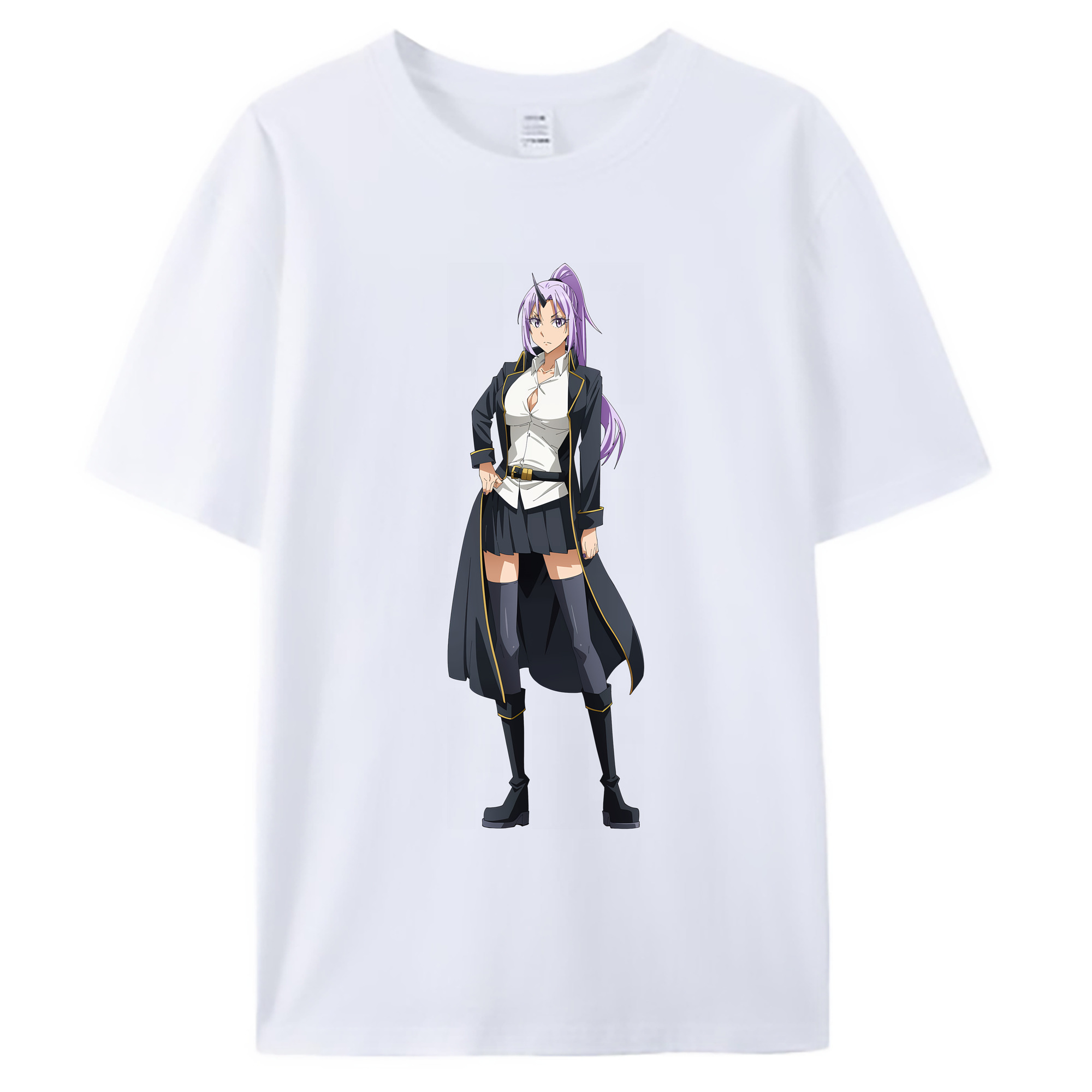 （画像用） 転スラ Regarding Reincarnated to Slime 綿100％ メンズ半袖Tシャツ｜肌触りやわらか＆通気性