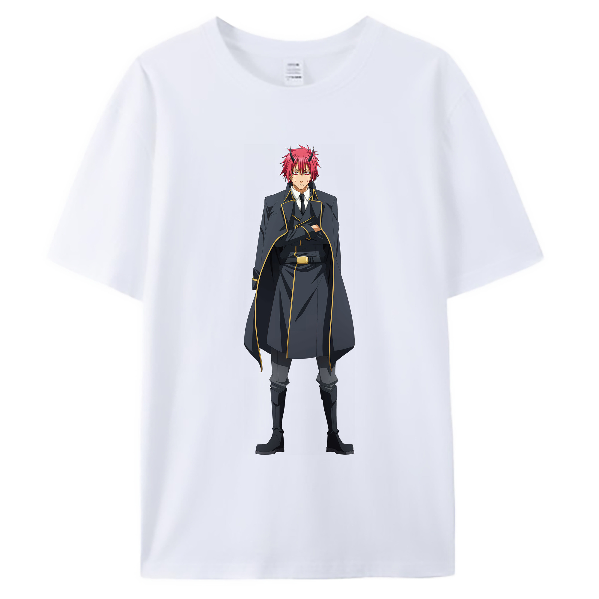 （画像用） 転スラ Regarding Reincarnated to Slime 綿100％ メンズ半袖Tシャツ｜肌触りやわらか＆通気性