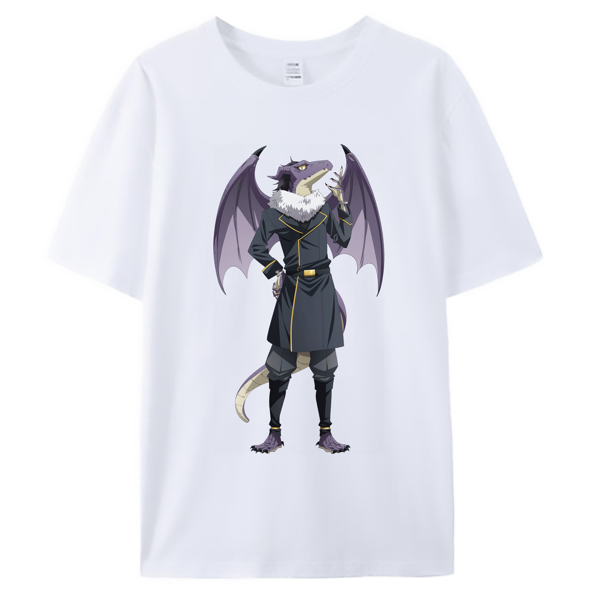 （画像用） 転スラ Regarding Reincarnated to Slime 綿100％ メンズ半袖Tシャツ｜肌触りやわらか＆通気性