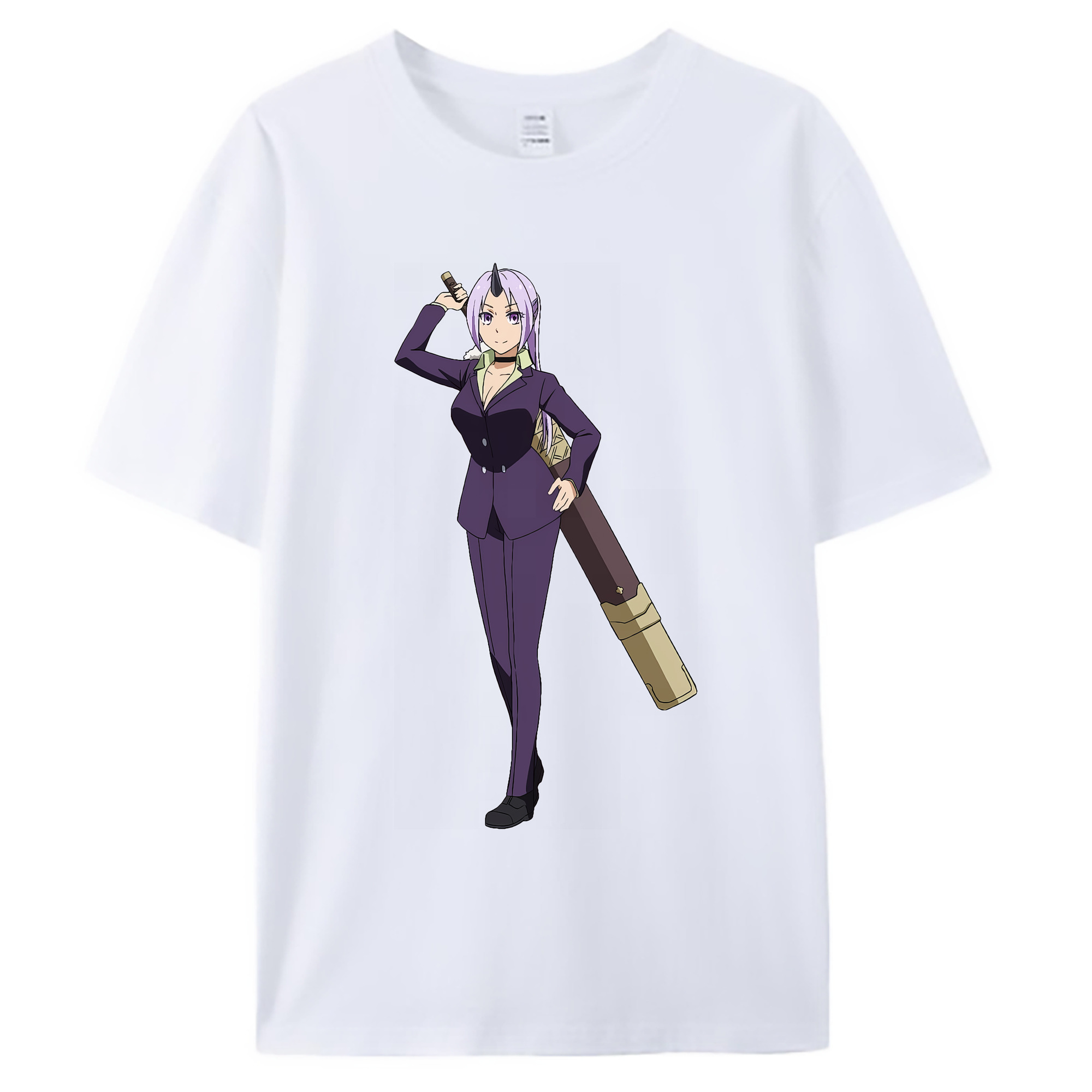 （画像用） 転スラ Regarding Reincarnated to Slime 綿100％ メンズ半袖Tシャツ｜肌触りやわらか＆通気性