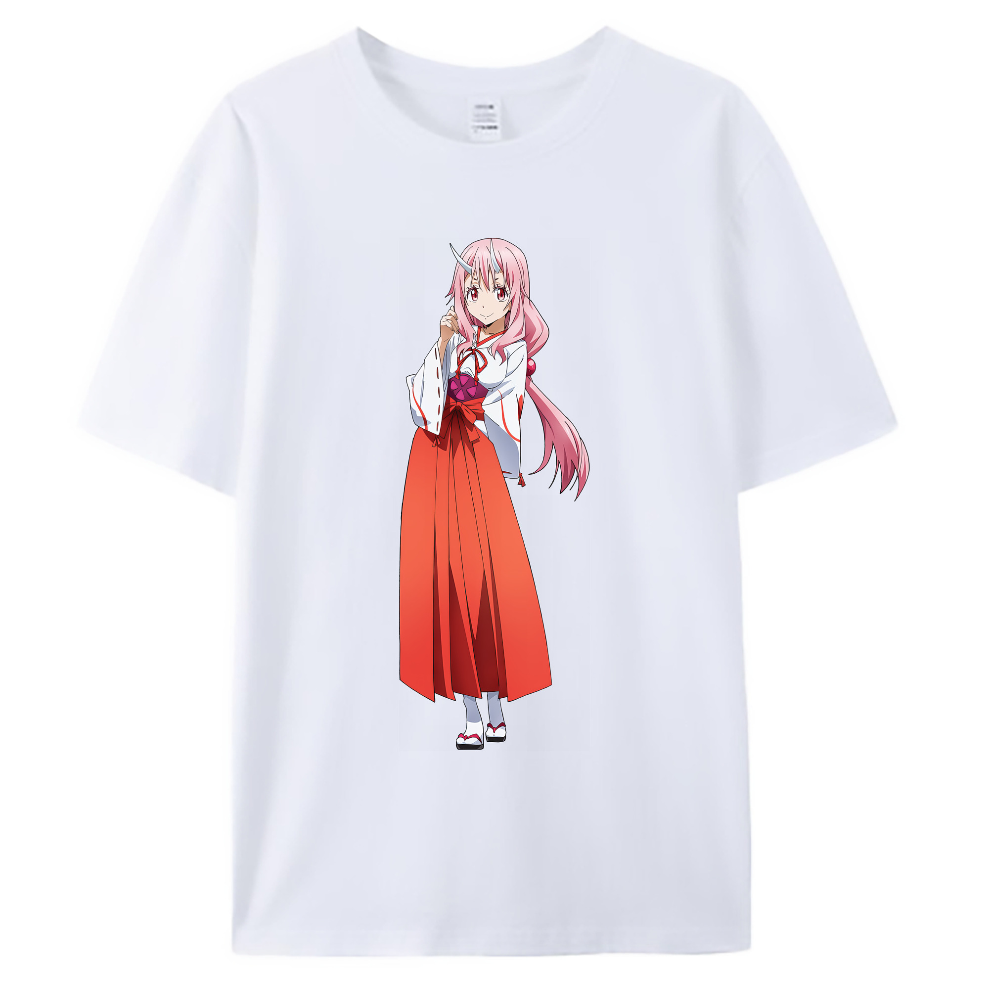 （画像用） 転スラ Regarding Reincarnated to Slime 綿100％ メンズ半袖Tシャツ｜肌触りやわらか＆通気性