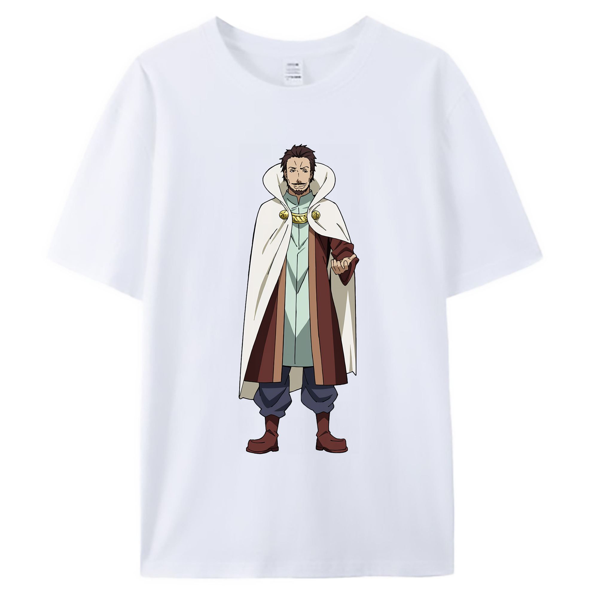 （画像用） 転スラ Regarding Reincarnated to Slime 綿100％ メンズ半袖Tシャツ｜肌触りやわらか＆通気性
