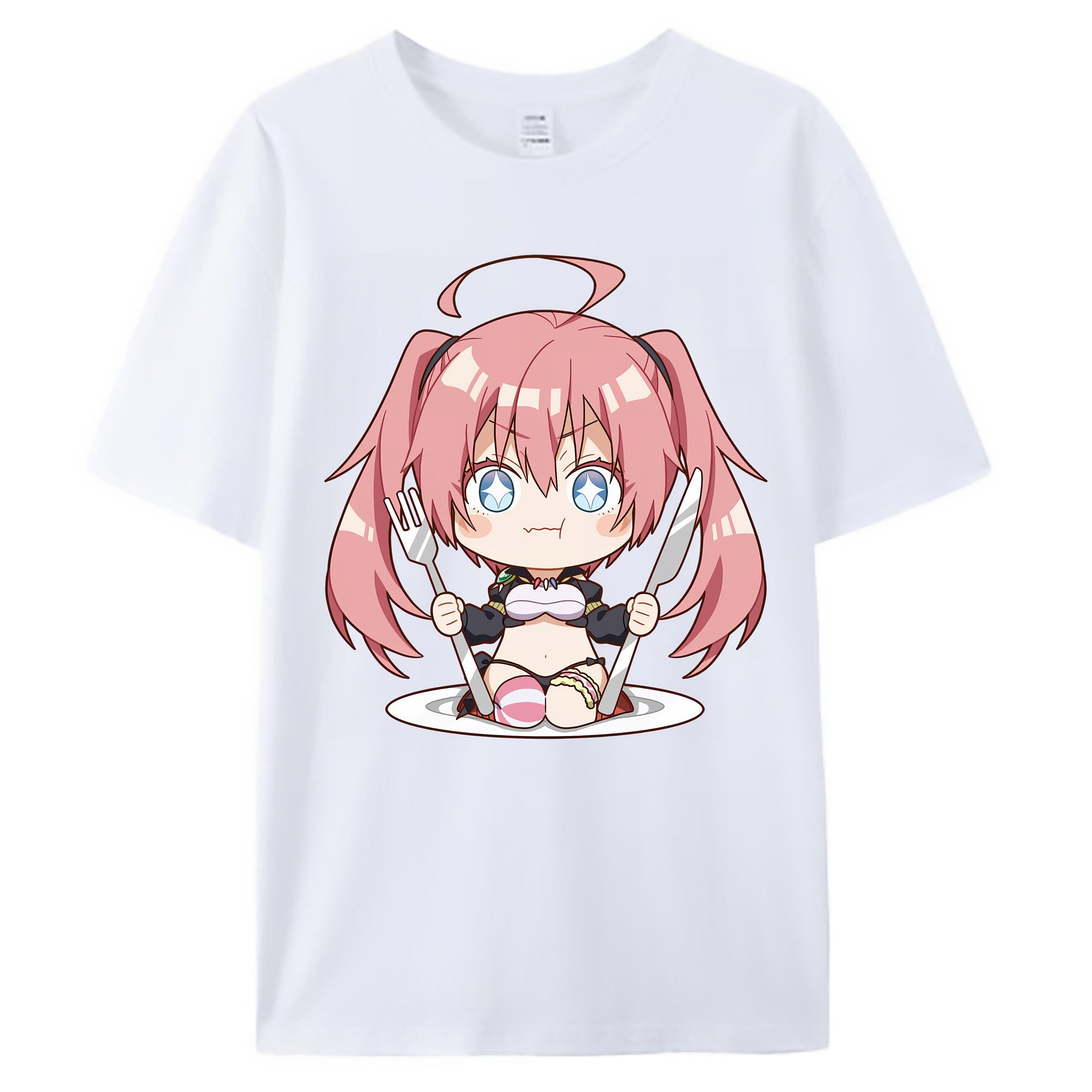 （画像用） 転スラ Regarding Reincarnated to Slime 綿100％ メンズ半袖Tシャツ｜肌触りやわらか＆通気性