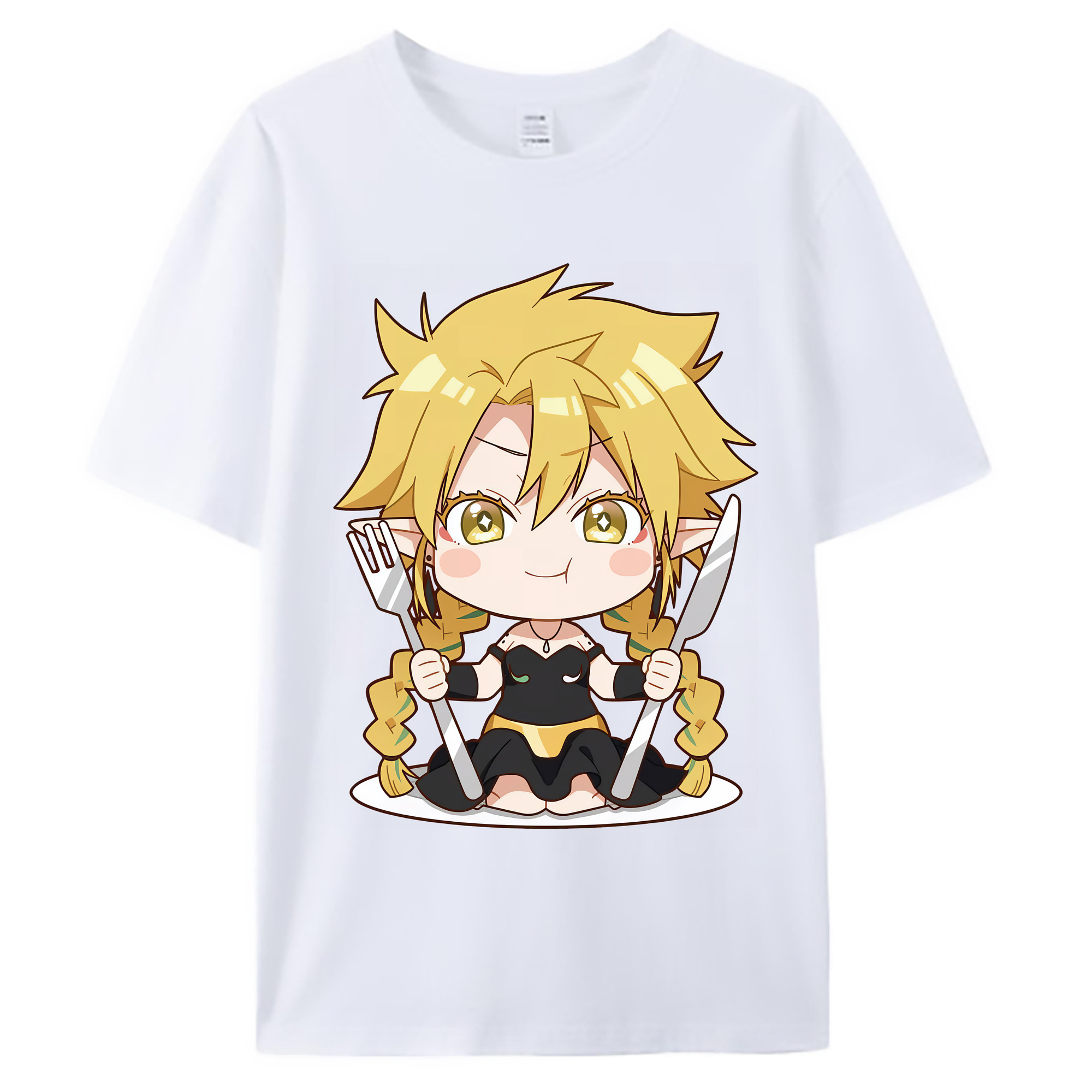 （画像用） 転スラ Regarding Reincarnated to Slime 綿100％ メンズ半袖Tシャツ｜肌触りやわらか＆通気性