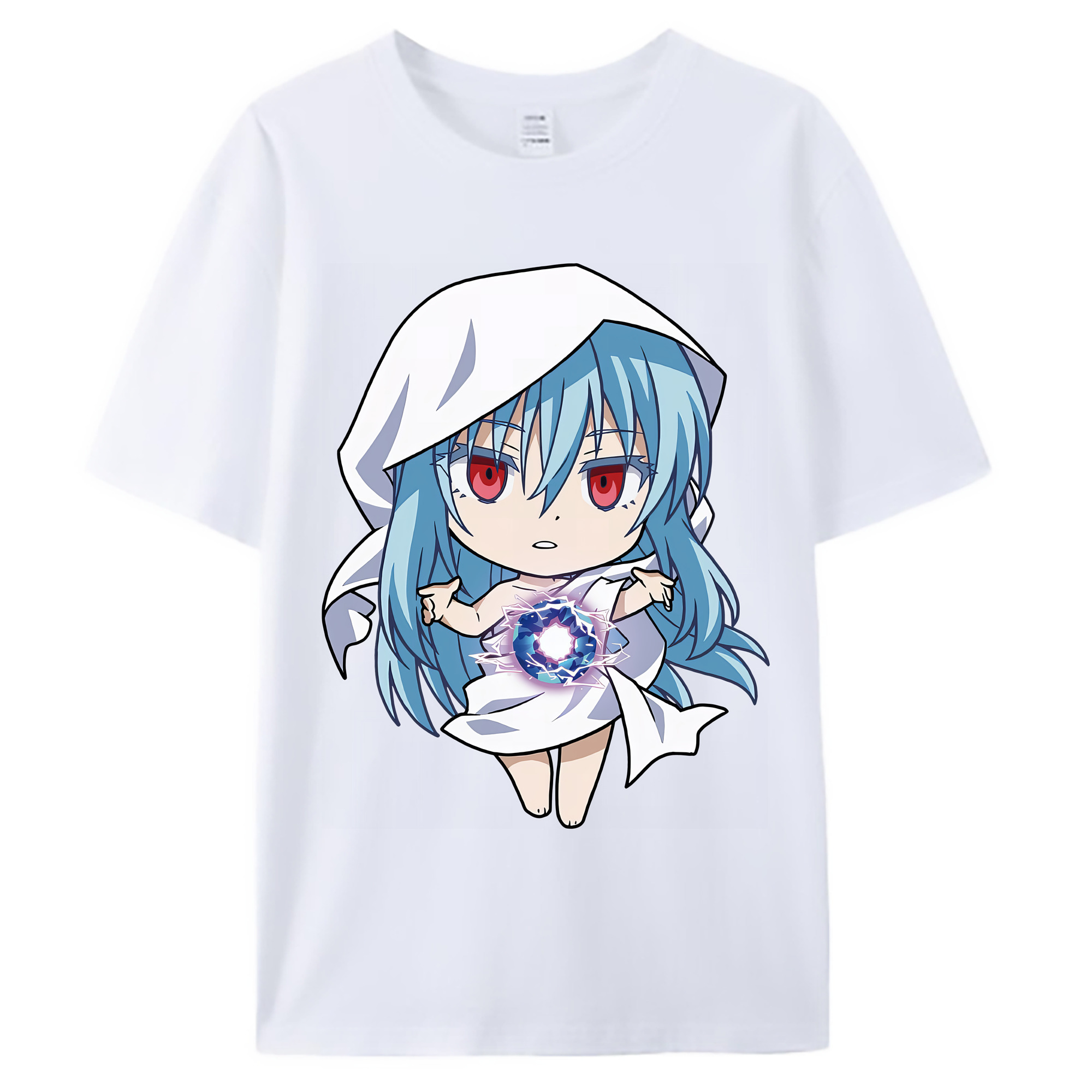 （画像用） 転スラ Regarding Reincarnated to Slime 綿100％ メンズ半袖Tシャツ｜肌触りやわらか＆通気性