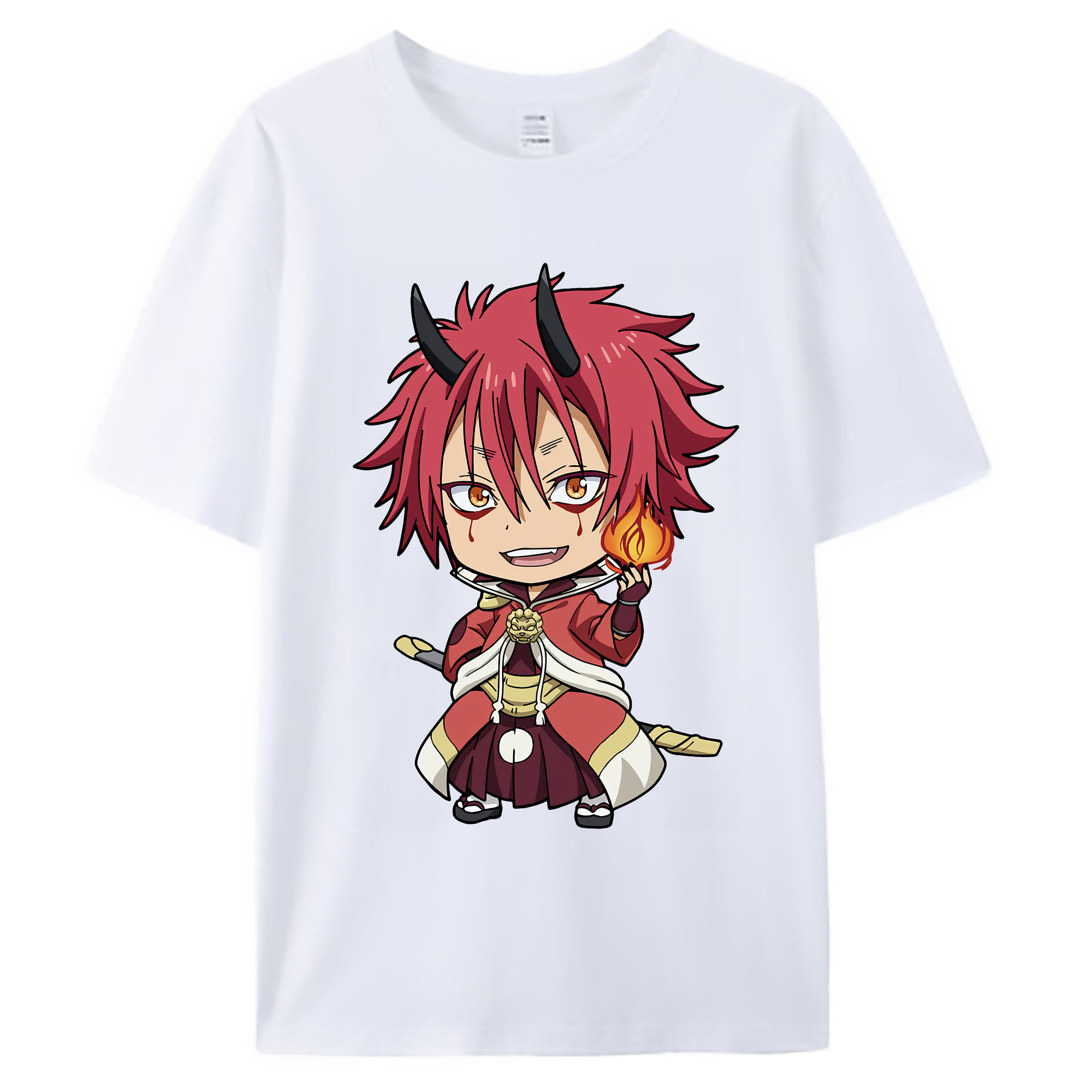 （画像用） 転スラ Regarding Reincarnated to Slime 綿100％ メンズ半袖Tシャツ｜肌触りやわらか＆通気性